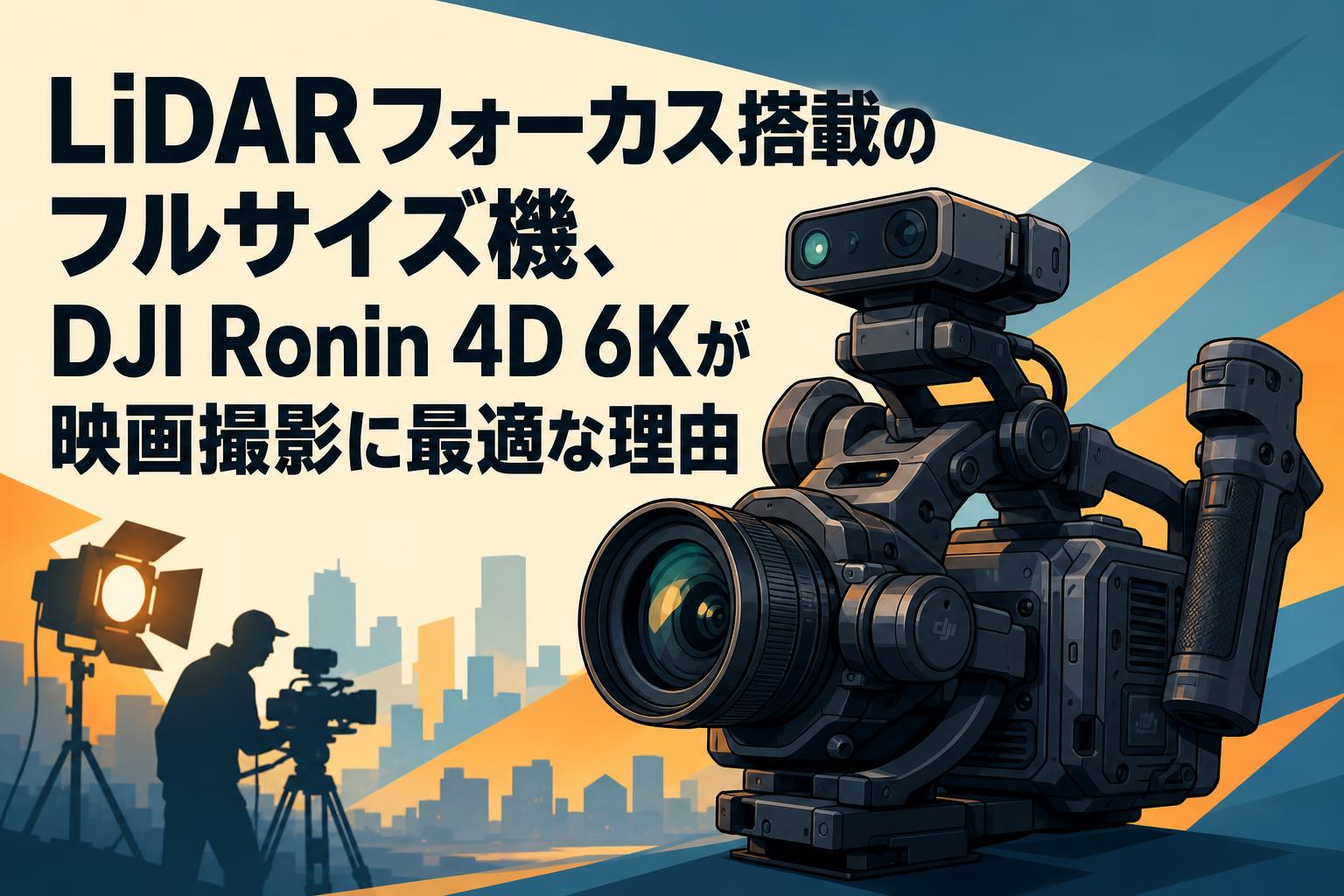 LiDARフォーカス搭載のフルサイズ機、DJI Ronin 4D 6Kが映画撮影に最適な理由