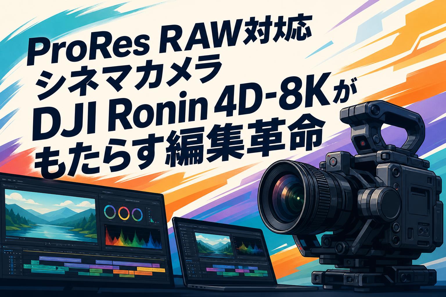 ProRes RAW対応シネマカメラDJI Ronin 4D-8Kがもたらす編集革命