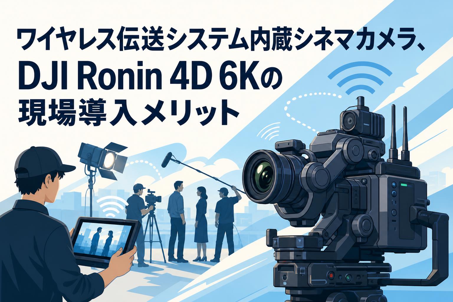 ワイヤレス伝送システム内蔵シネマカメラ、DJI Ronin 4D 6Kの現場導入メリット