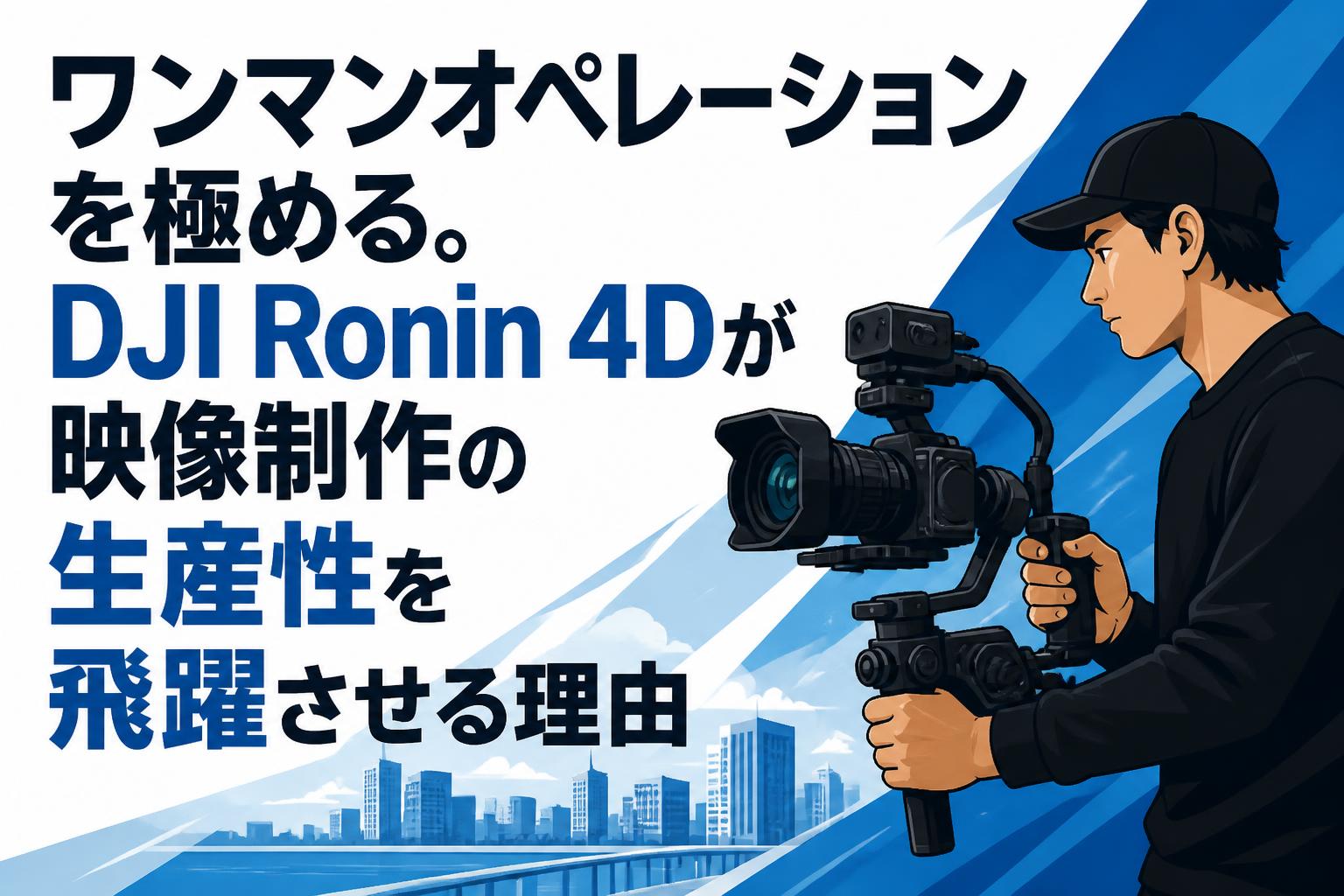 ワンマンオペレーションを極める。DJI Ronin 4Dが映像制作の生産性を飛躍させる理由