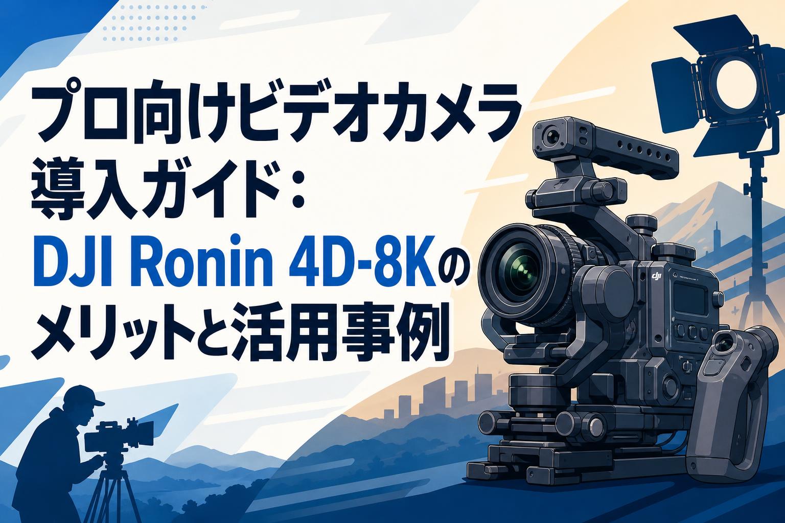 プロ向けビデオカメラ導入ガイド：DJI Ronin 4D-8Kのメリットと活用事例