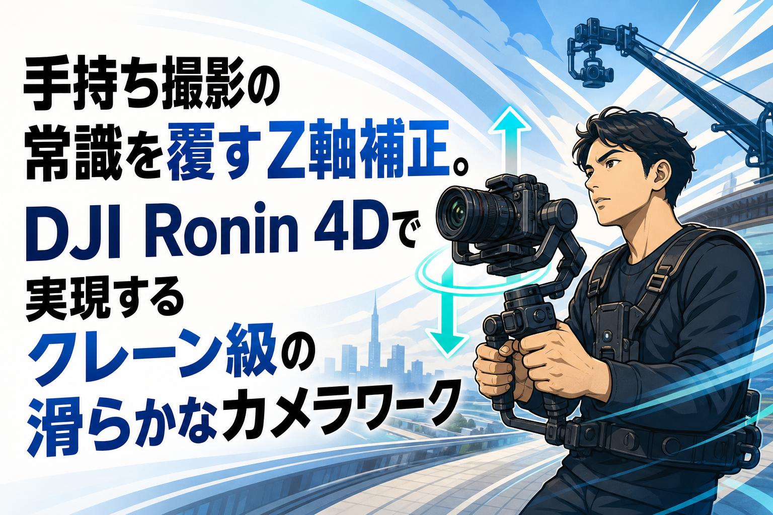 手持ち撮影の常識を覆すZ軸補正。DJI Ronin 4Dで実現するクレーン級の滑らかなカメラワーク
