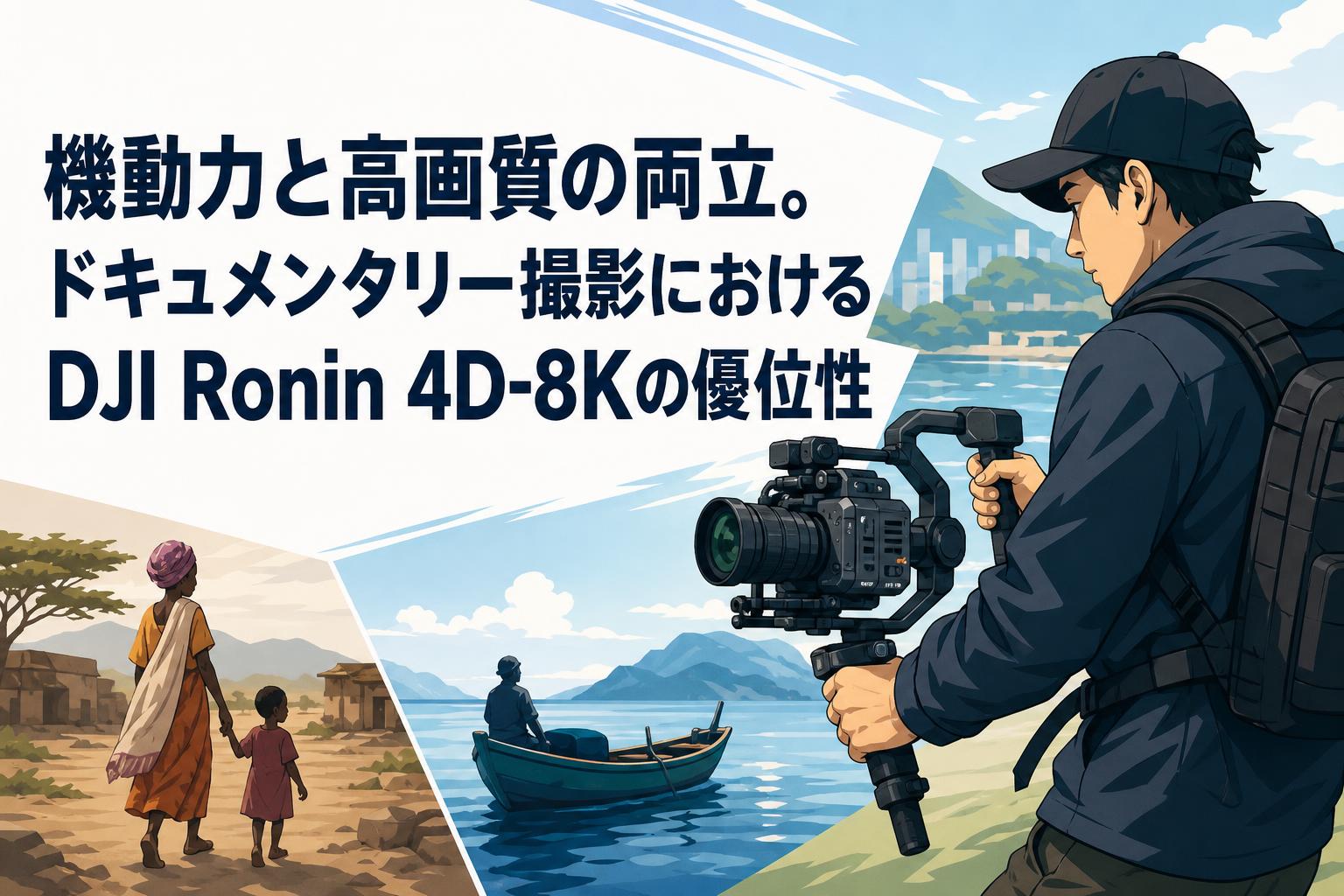機動力と高画質の両立。ドキュメンタリー撮影におけるDJI Ronin 4D-8Kの優位性