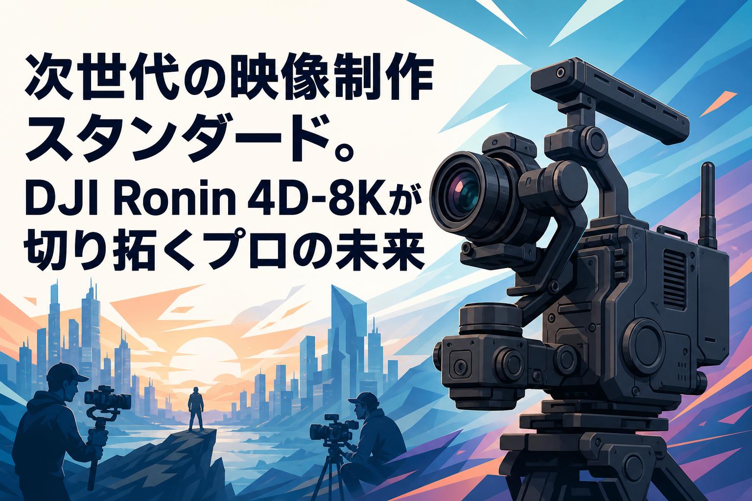 次世代の映像制作スタンダード。DJI Ronin 4D-8Kが切り拓くプロの未来