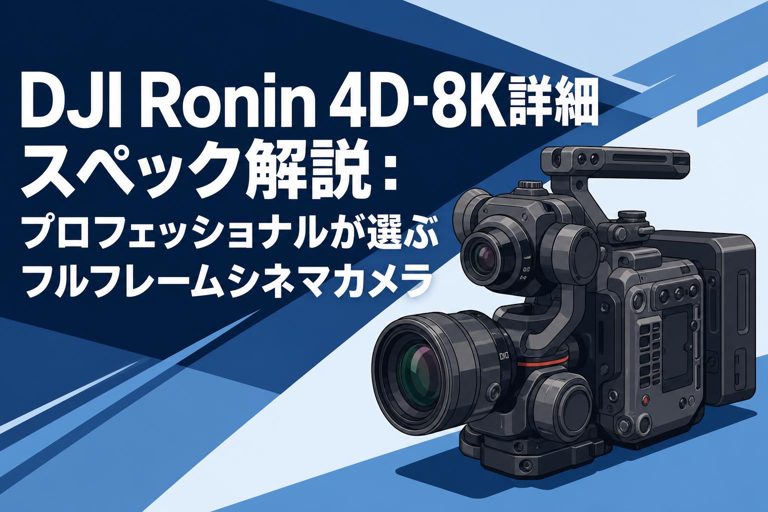 DJI Ronin 4D-8K詳細スペック解説：プロフェッショナルが選ぶフルフレームシネマカメラ