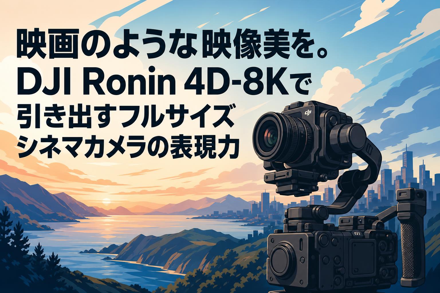 映画のような映像美を。DJI Ronin 4D-8Kで引き出すフルサイズシネマカメラの表現力