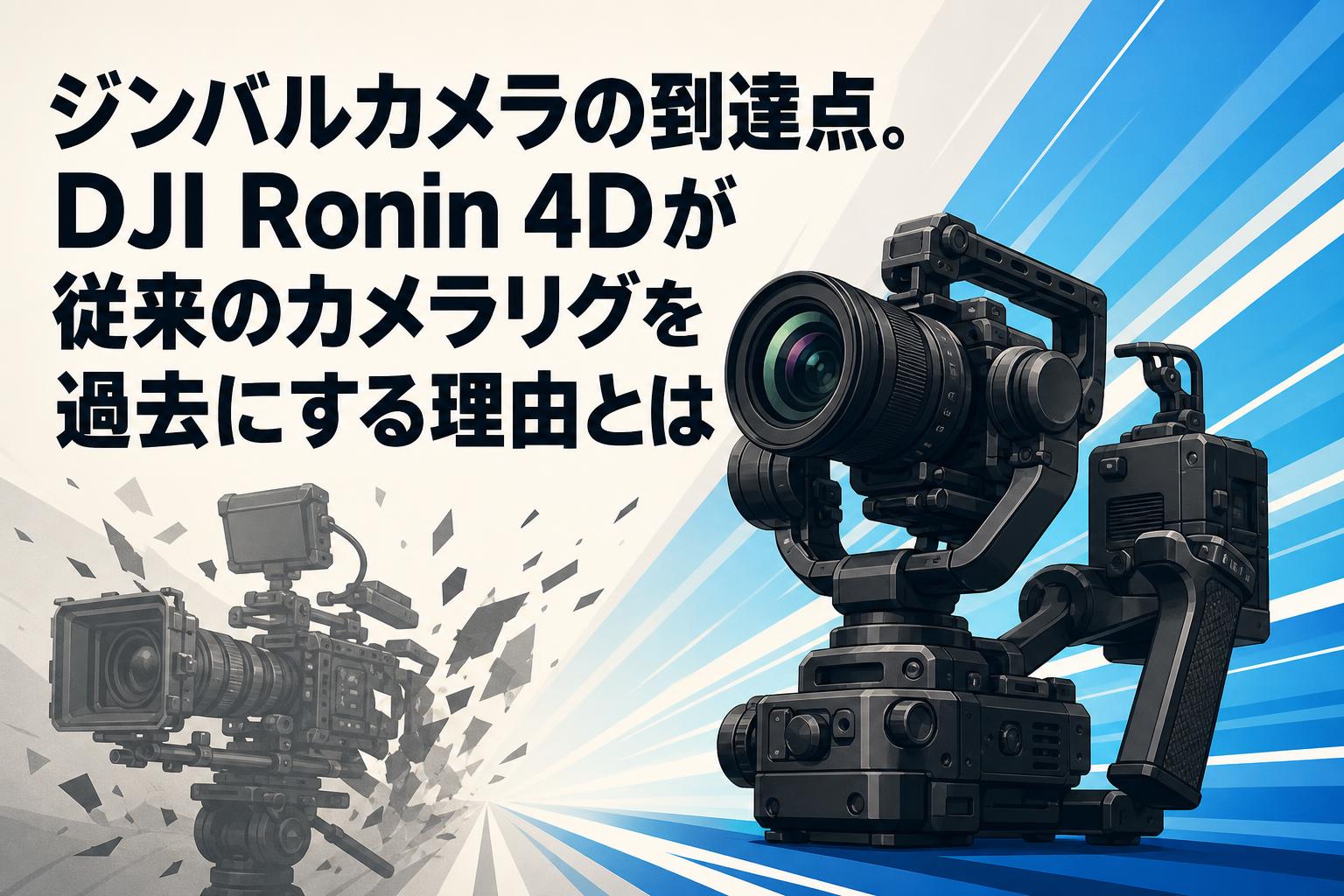 ジンバルカメラの到達点。DJI Ronin 4Dが従来のカメラリグを過去にする理由とは