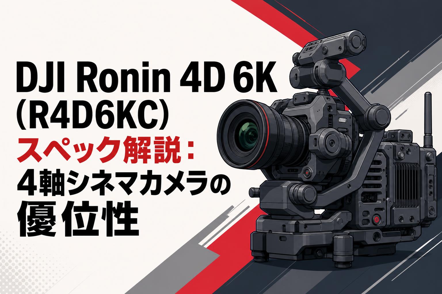 DJI Ronin 4D 6K (R4D6KC) スペック解説：4軸シネマカメラの優位性