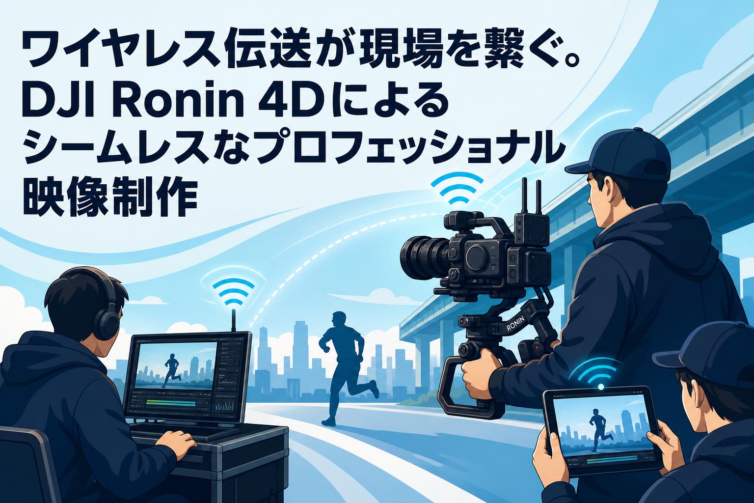 ワイヤレス伝送が現場を繋ぐ。DJI Ronin 4Dによるシームレスなプロフェッショナル映像制作