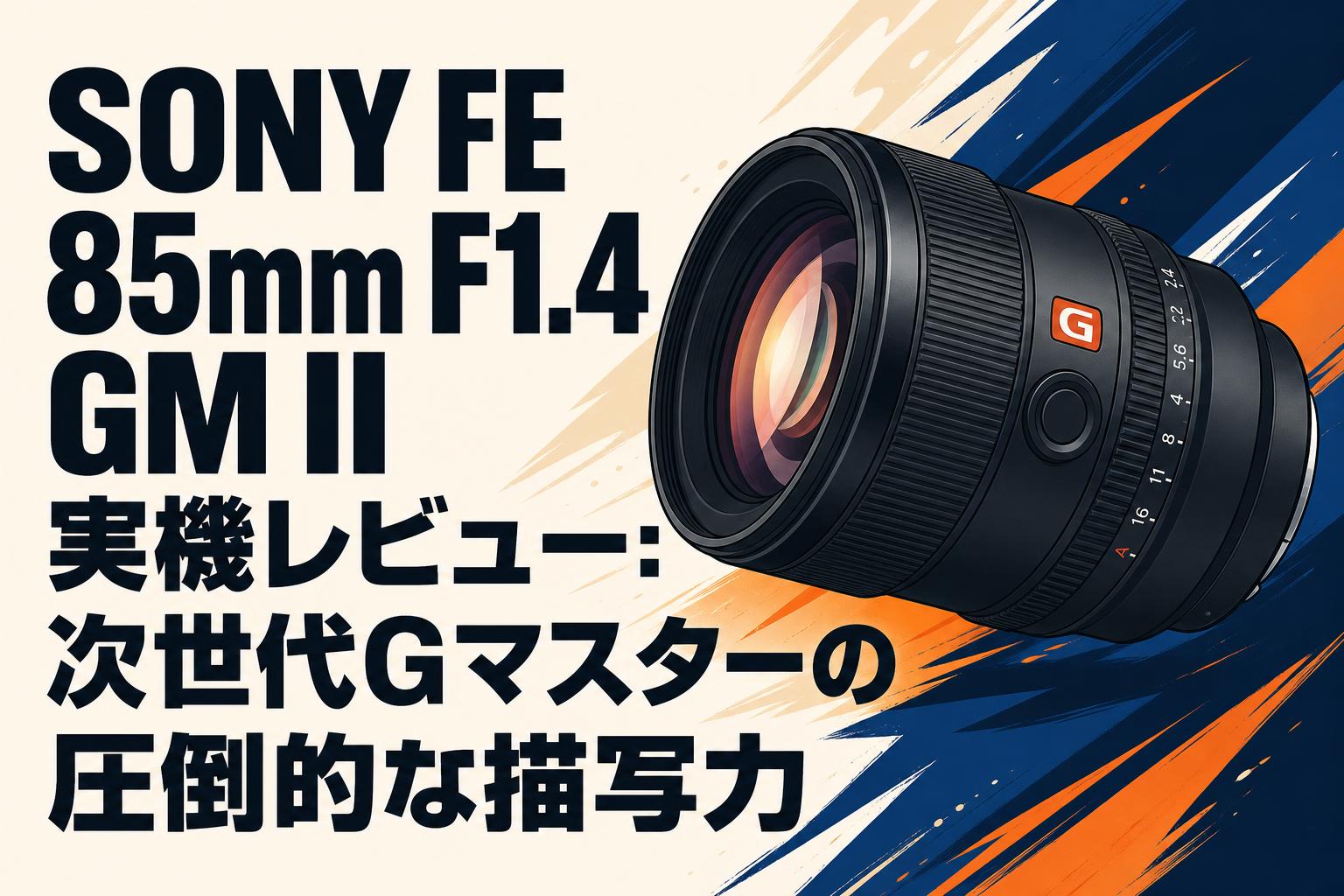 SONY FE 85mm F1.4 GM II 実機レビュー：次世代Gマスターの圧倒的な描写力
