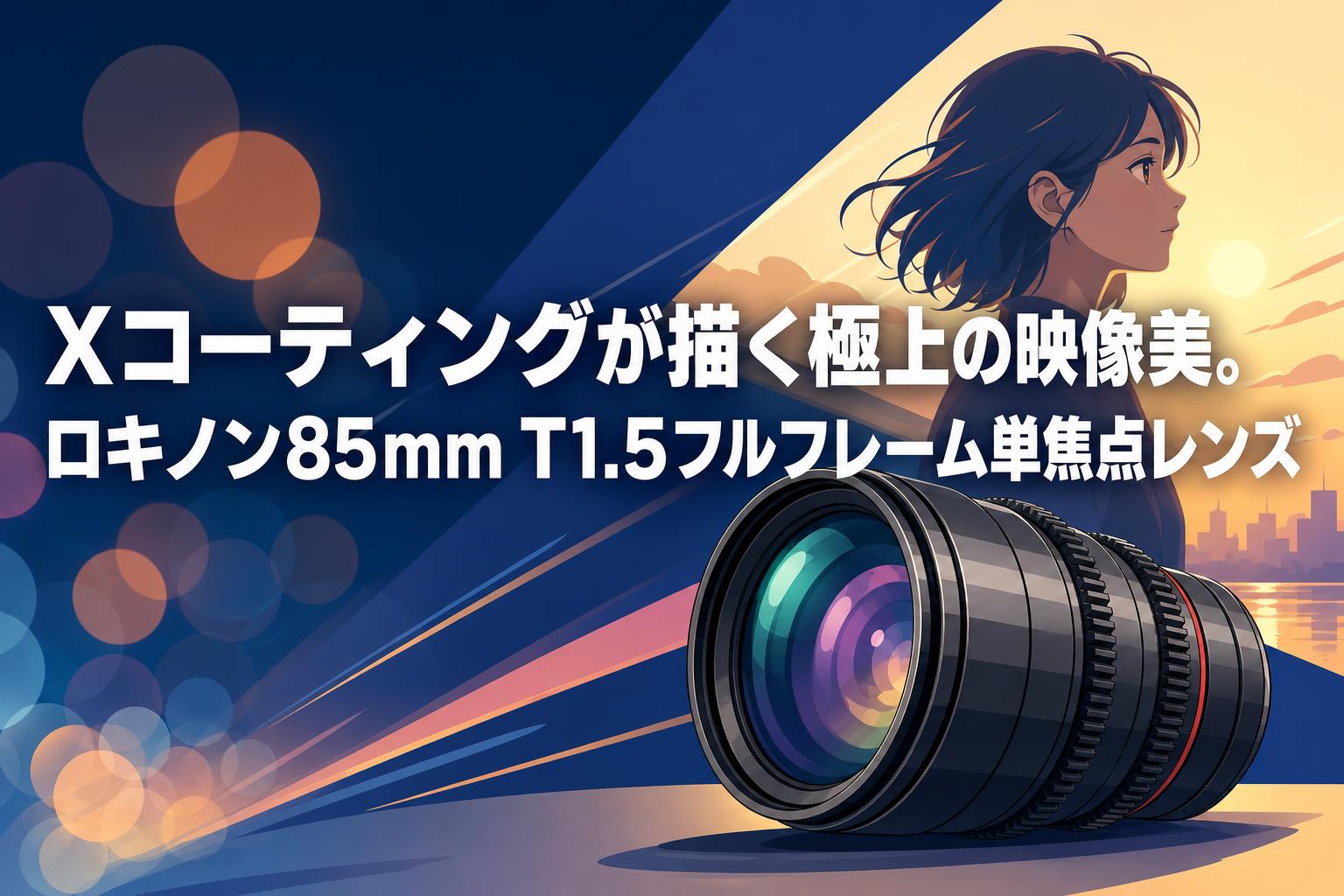 Xコーティングが描く極上の映像美。ロキノン85mm T1.5フルフレーム単焦点レンズ
