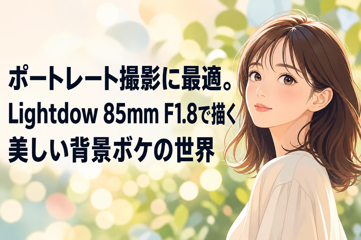 ポートレート撮影に最適。Lightdow 85mm F1.8で描く美しい背景ボケの世界