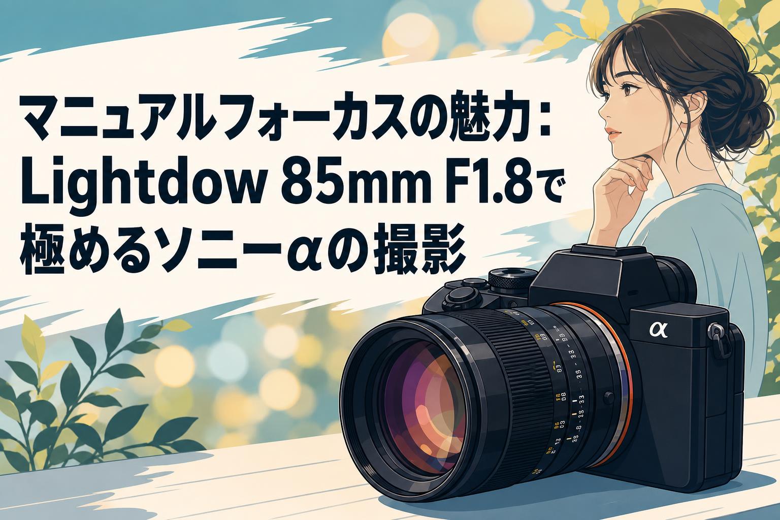 マニュアルフォーカスの魅力：Lightdow 85mm F1.8で極めるソニーαの撮影
