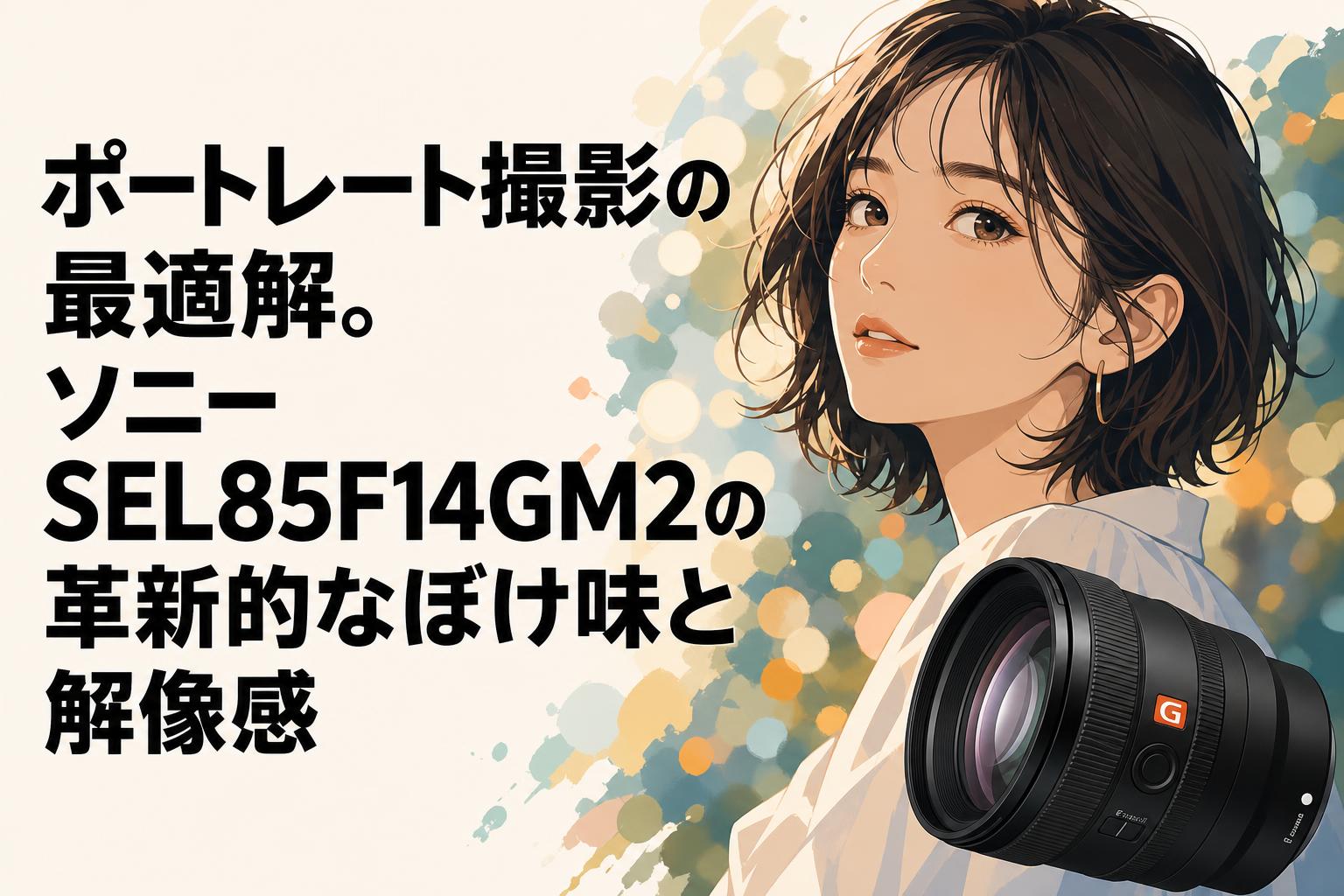 ポートレート撮影の最適解。ソニー SEL85F14GM2の革新的なぼけ味と解像感