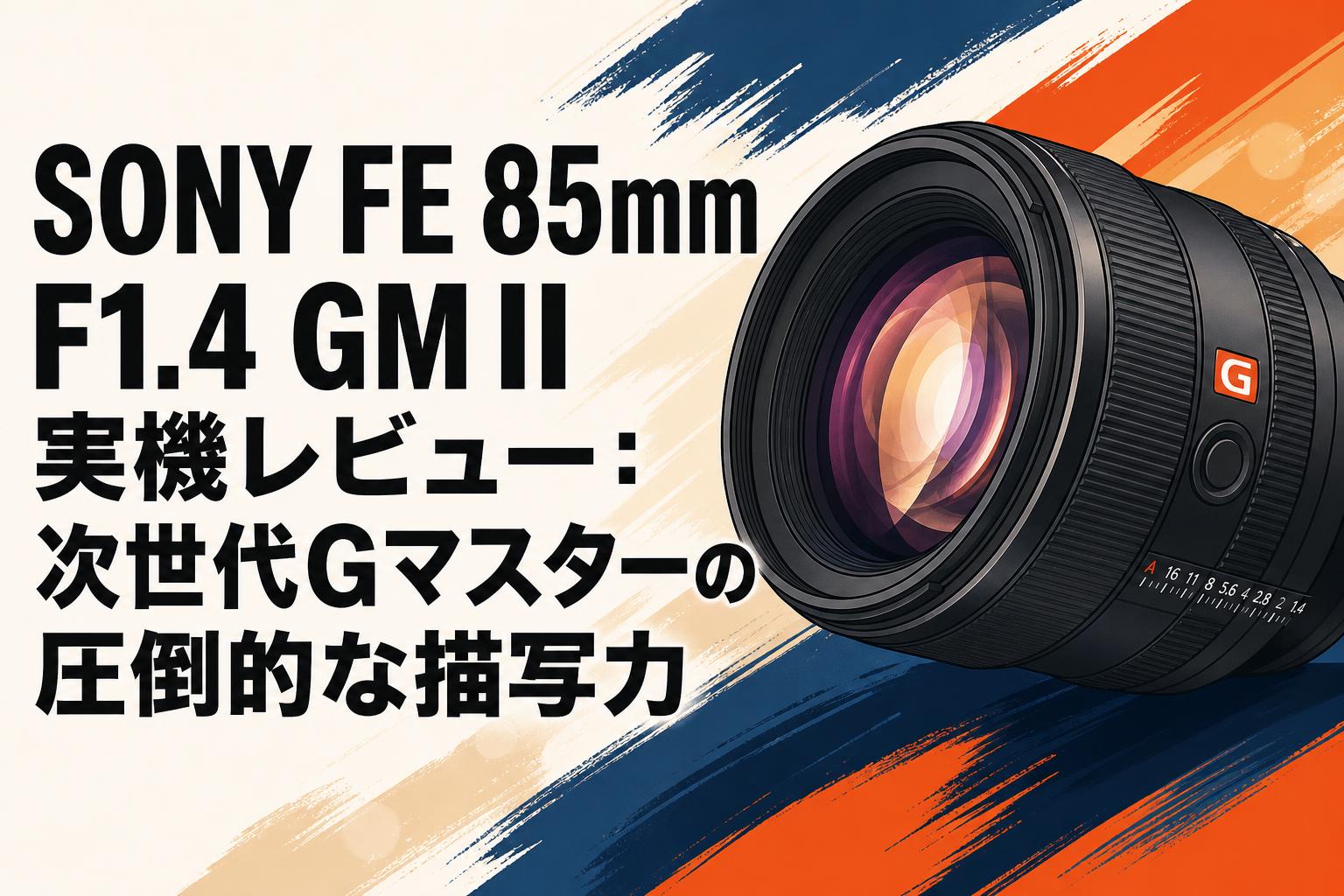 SONY FE 85mm F1.4 GM II 実機レビュー：次世代Gマスターの圧倒的な描写力