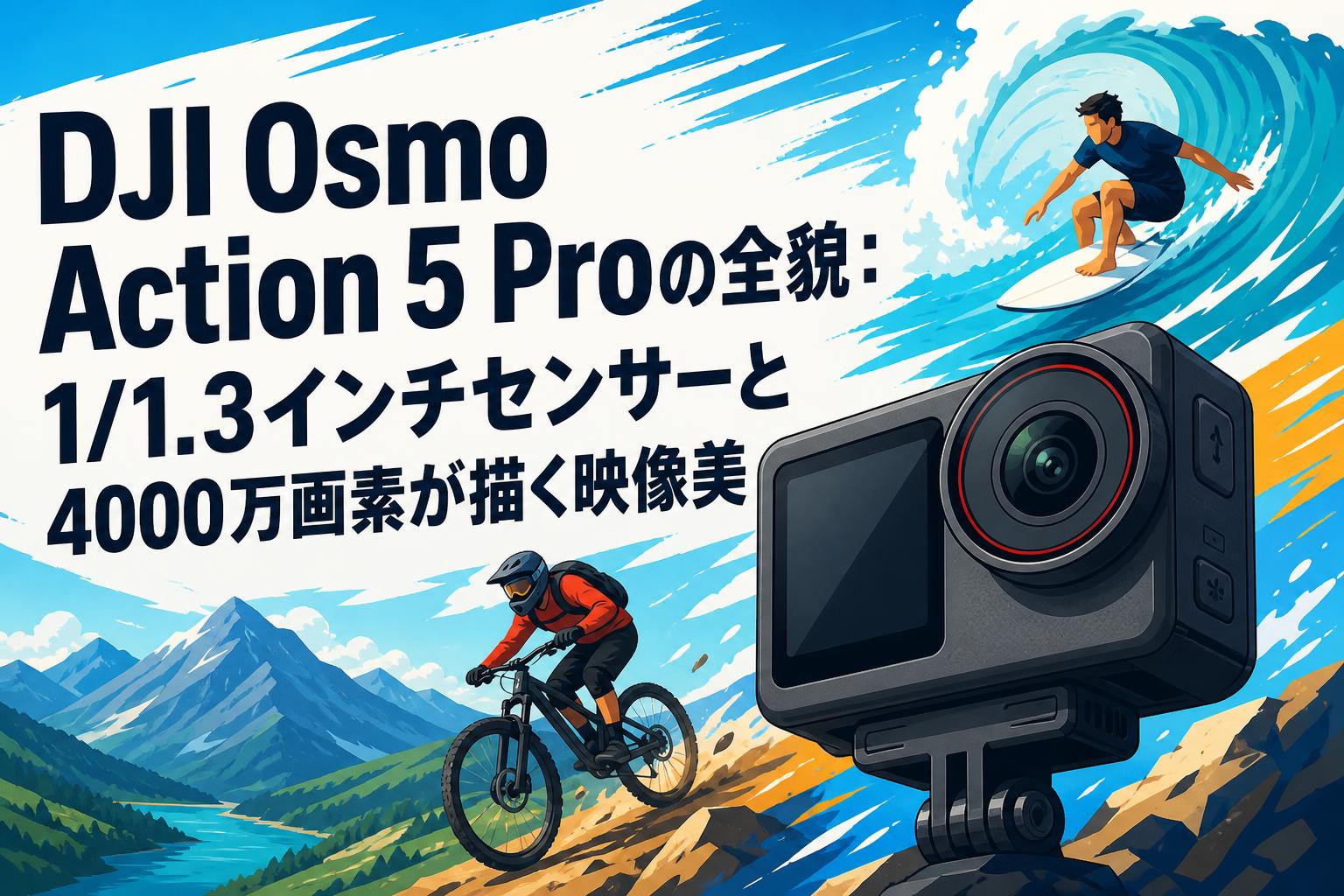 DJI Osmo Action 5 Proの全貌：1/1.3インチセンサーと4000万画素が描く映像美