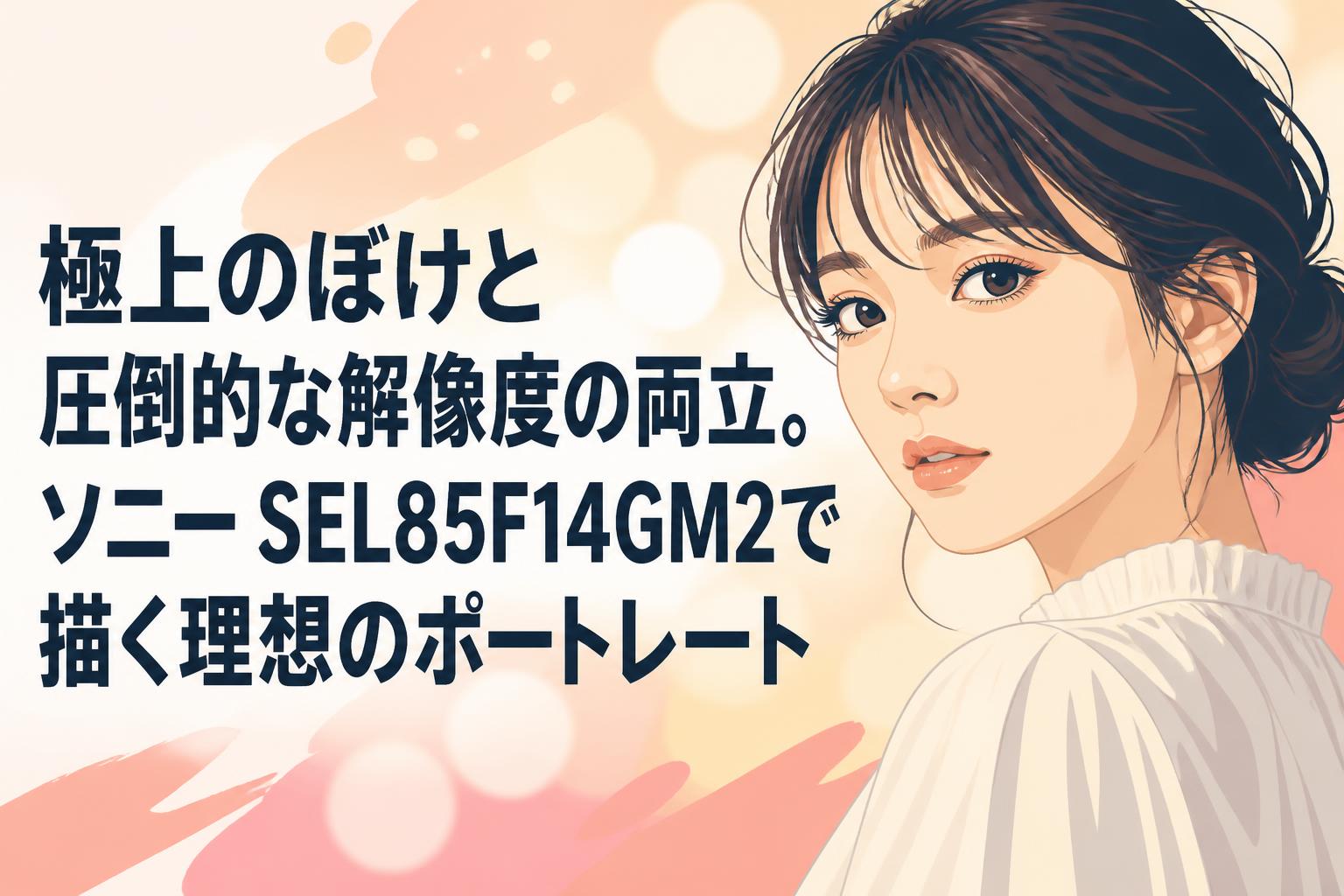 極上のぼけと圧倒的な解像度の両立。ソニー SEL85F14GM2で描く理想のポートレート