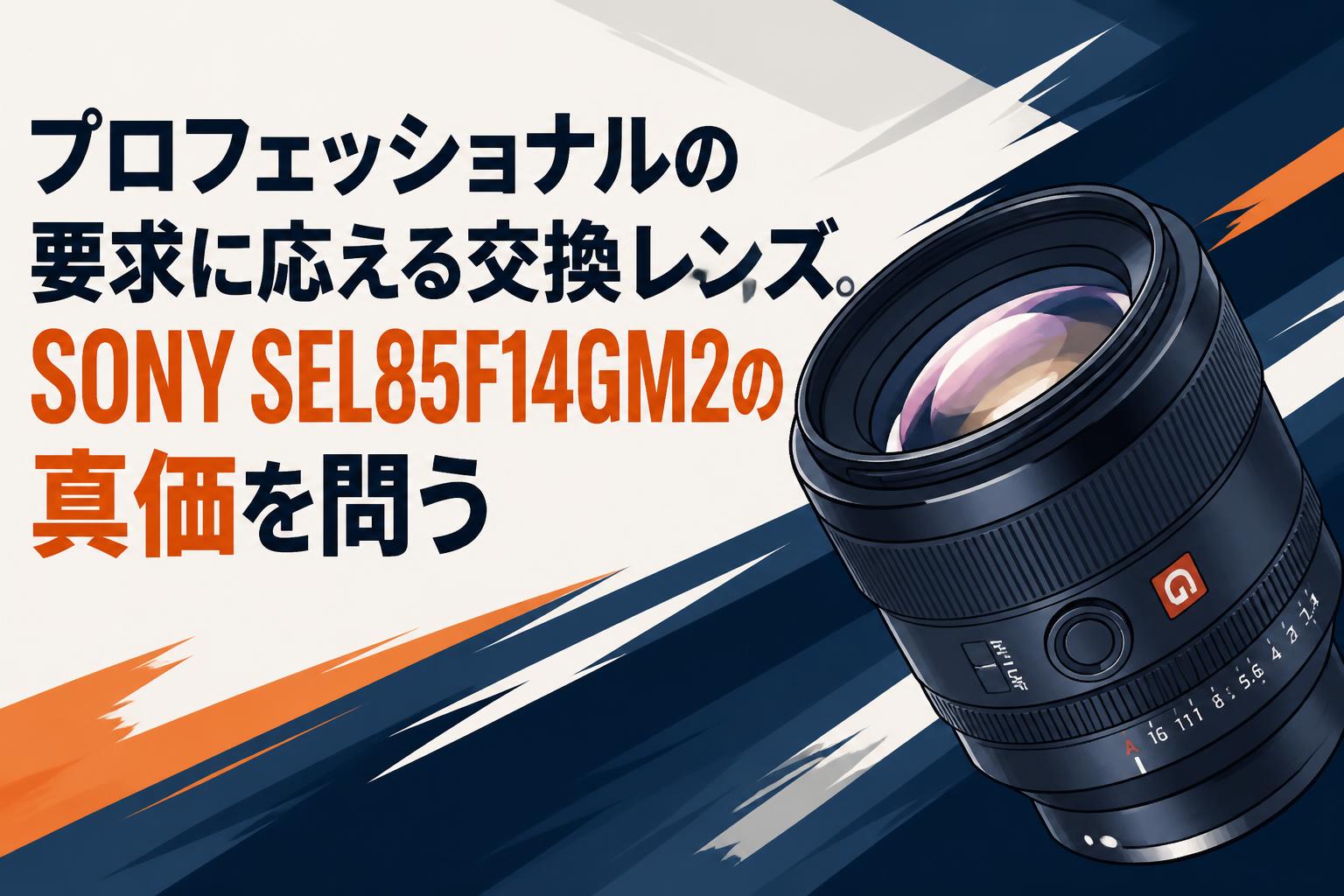 プロフェッショナルの要求に応える交換レンズ。SONY SEL85F14GM2の真価を問う