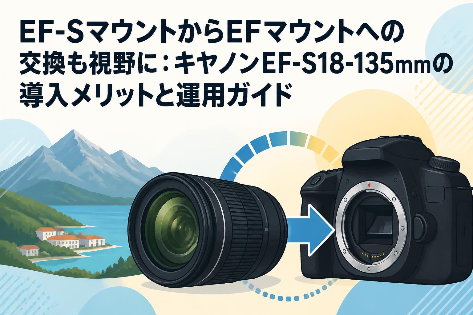 EF-SマウントからEFマウントへの交換も視野に：キヤノンEF-S18-135mmの導入メリットと運用ガイド
