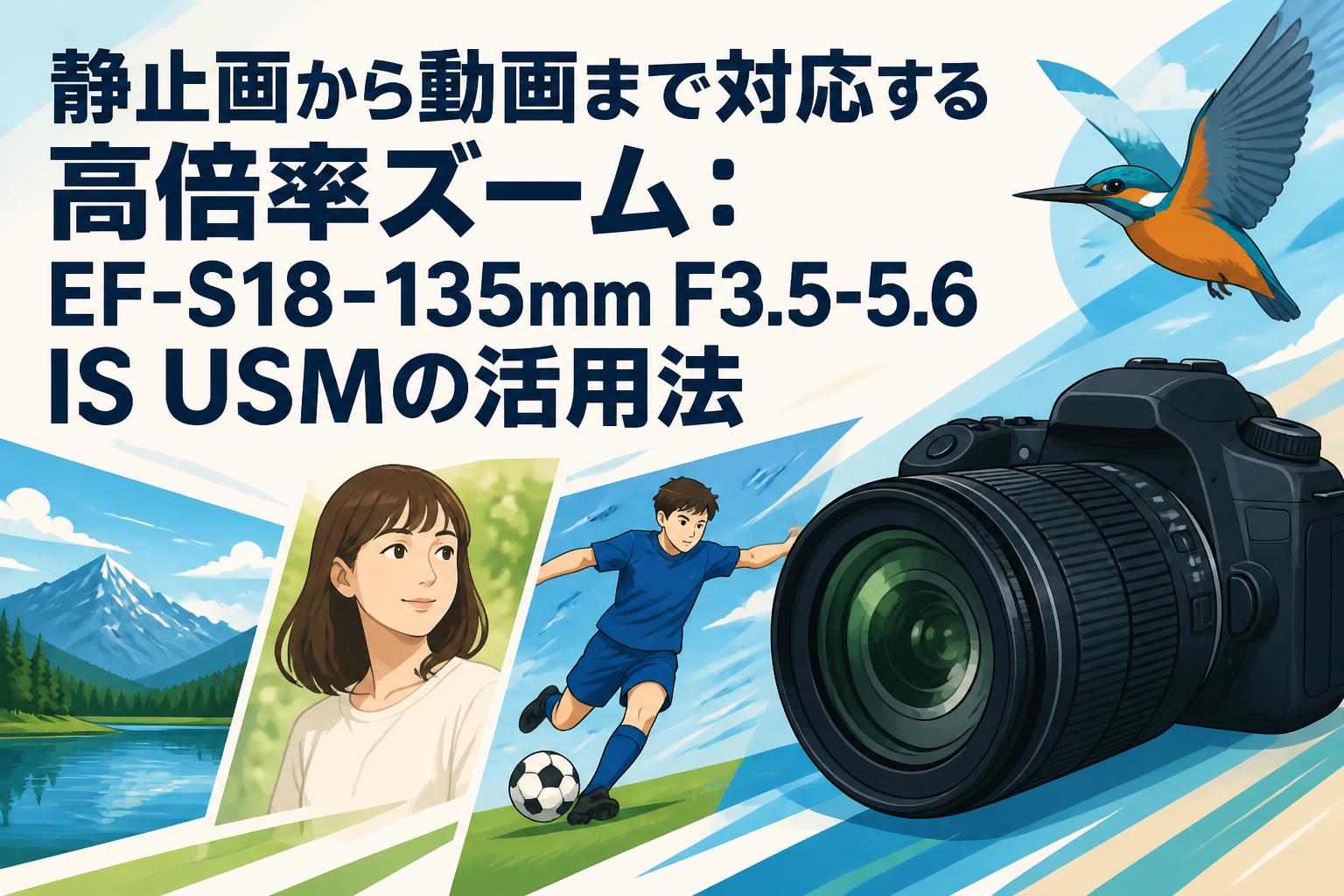 静止画から動画まで対応する高倍率ズーム：EF-S18-135mm F3.5-5.6 IS USMの活用法