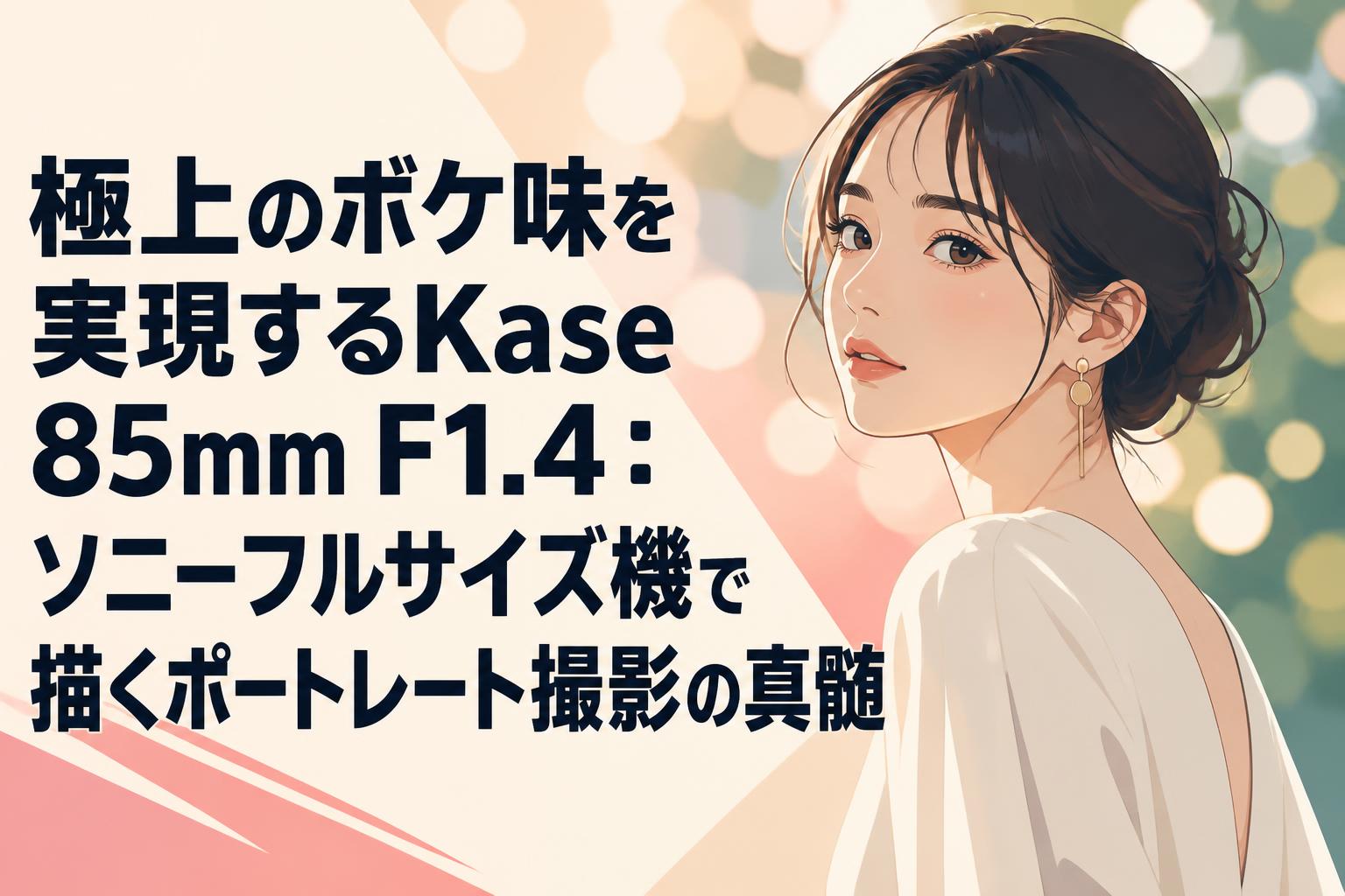 極上のボケ味を実現するKase 85mm F1.4：ソニーフルサイズ機で描くポートレート撮影の真髄