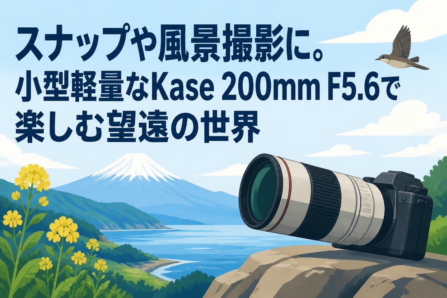 スナップや風景撮影に。小型軽量なKase 200mm F5.6で楽しむ望遠の世界