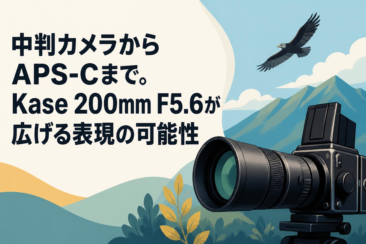 中判カメラからAPS-Cまで。Kase 200mm F5.6が広げる表現の可能性