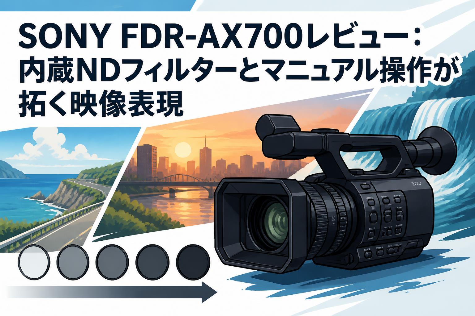 SONY FDR-AX700レビュー：内蔵NDフィルターとマニュアル操作が拓く映像表現