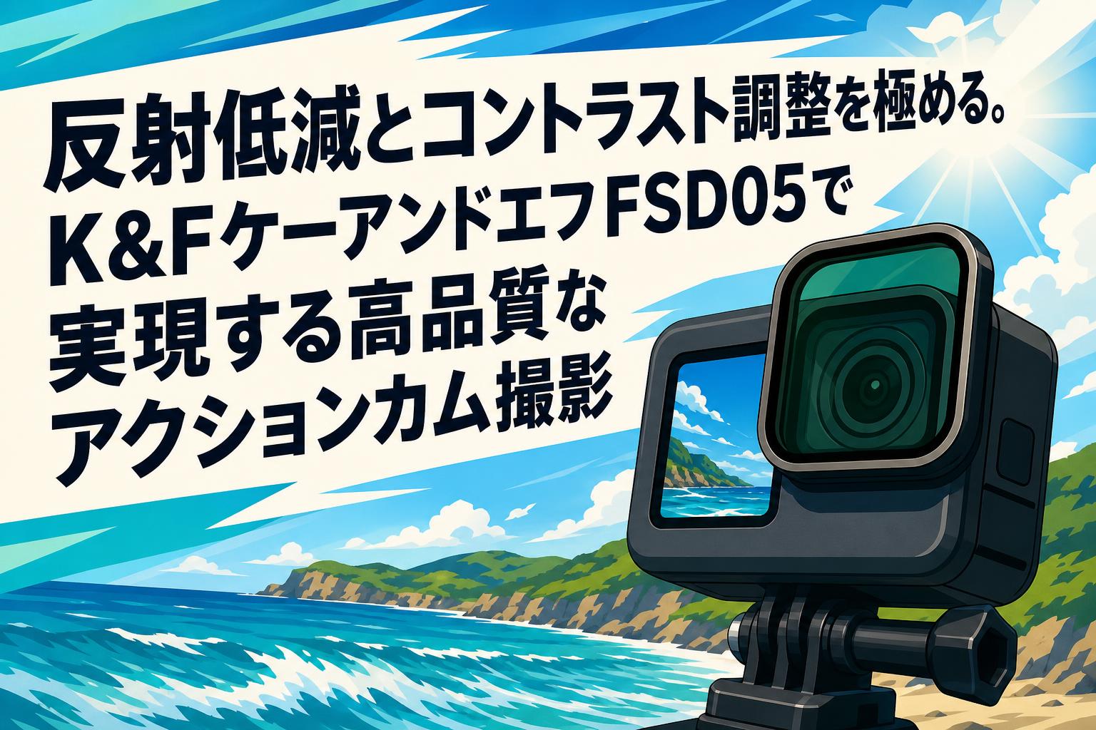 反射低減とコントラスト調整を極める。K&FケーアンドエフFSD05で実現する高品質なアクションカム撮影