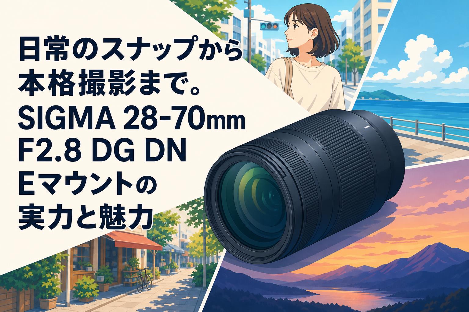 日常のスナップから本格撮影まで。SIGMA 28-70mm F2.8 DG DN Eマウントの実力と魅力