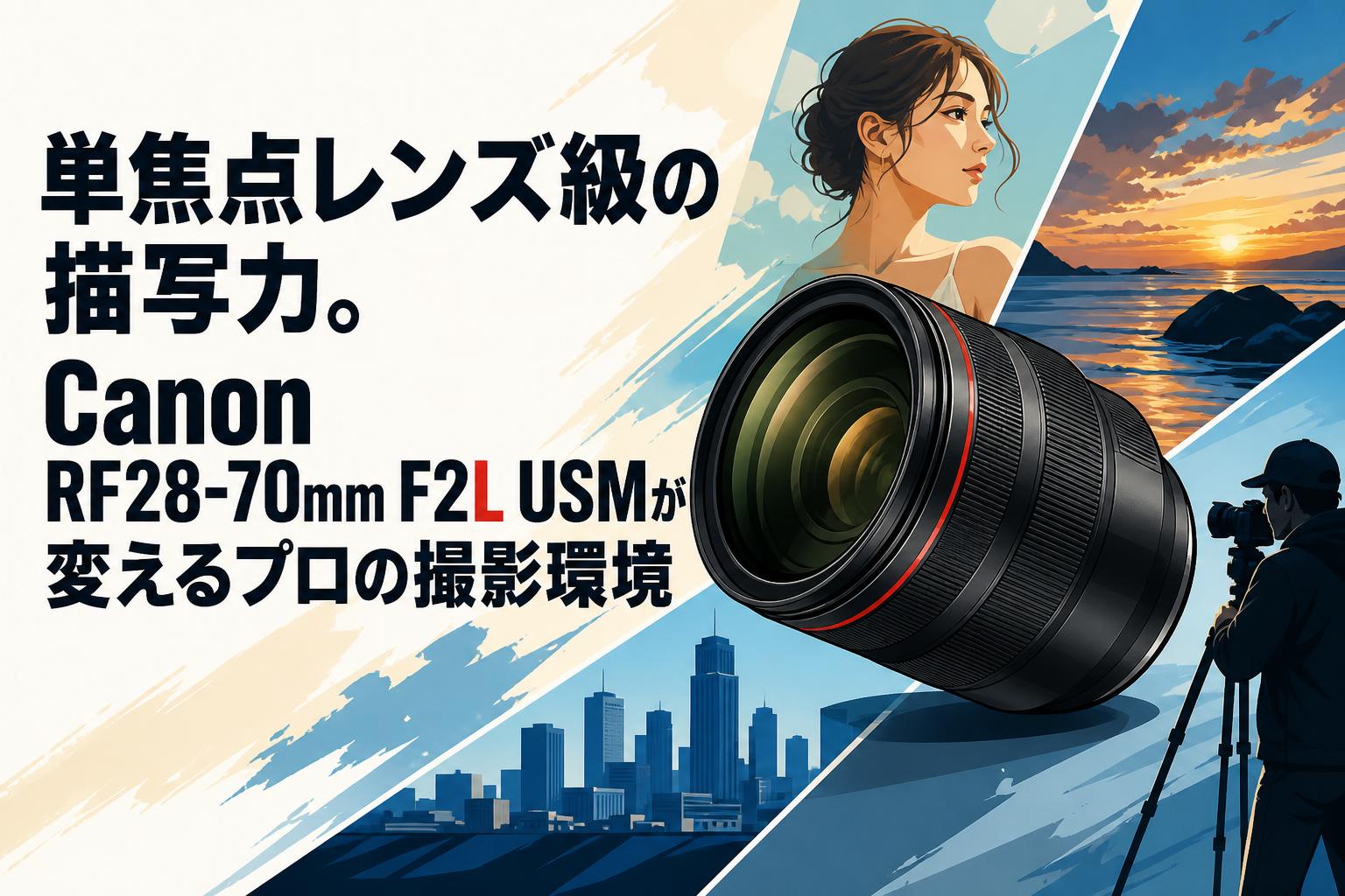 単焦点レンズ級の描写力。Canon RF28-70mm F2L USMが変えるプロの撮影環境
