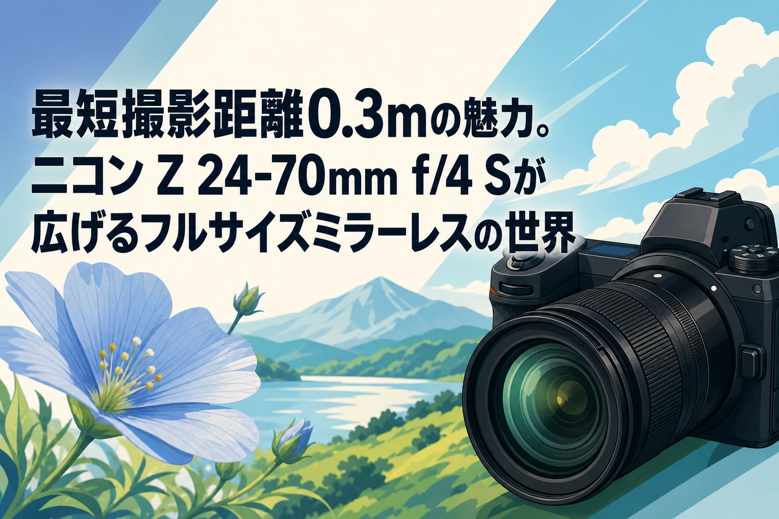 最短撮影距離0.3mの魅力。ニコン Z 24-70mm f/4 Sが広げるフルサイズミラーレスの世界