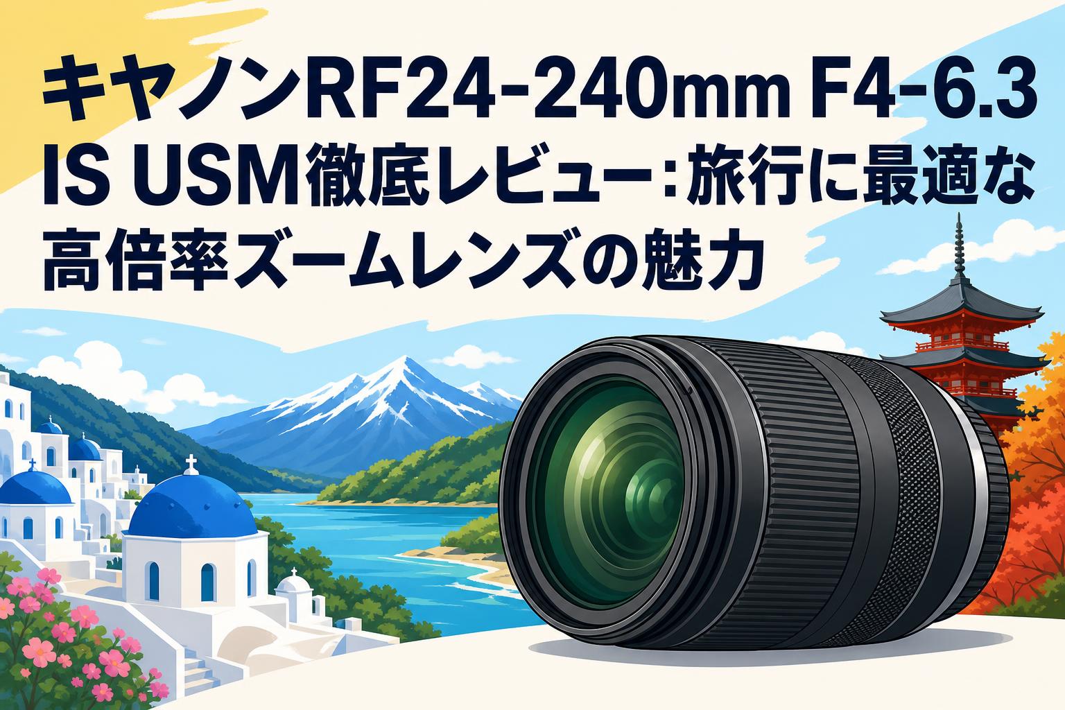 キヤノンRF24-240mm F4-6.3 IS USM徹底レビュー：旅行に最適な高倍率ズームレンズの魅力