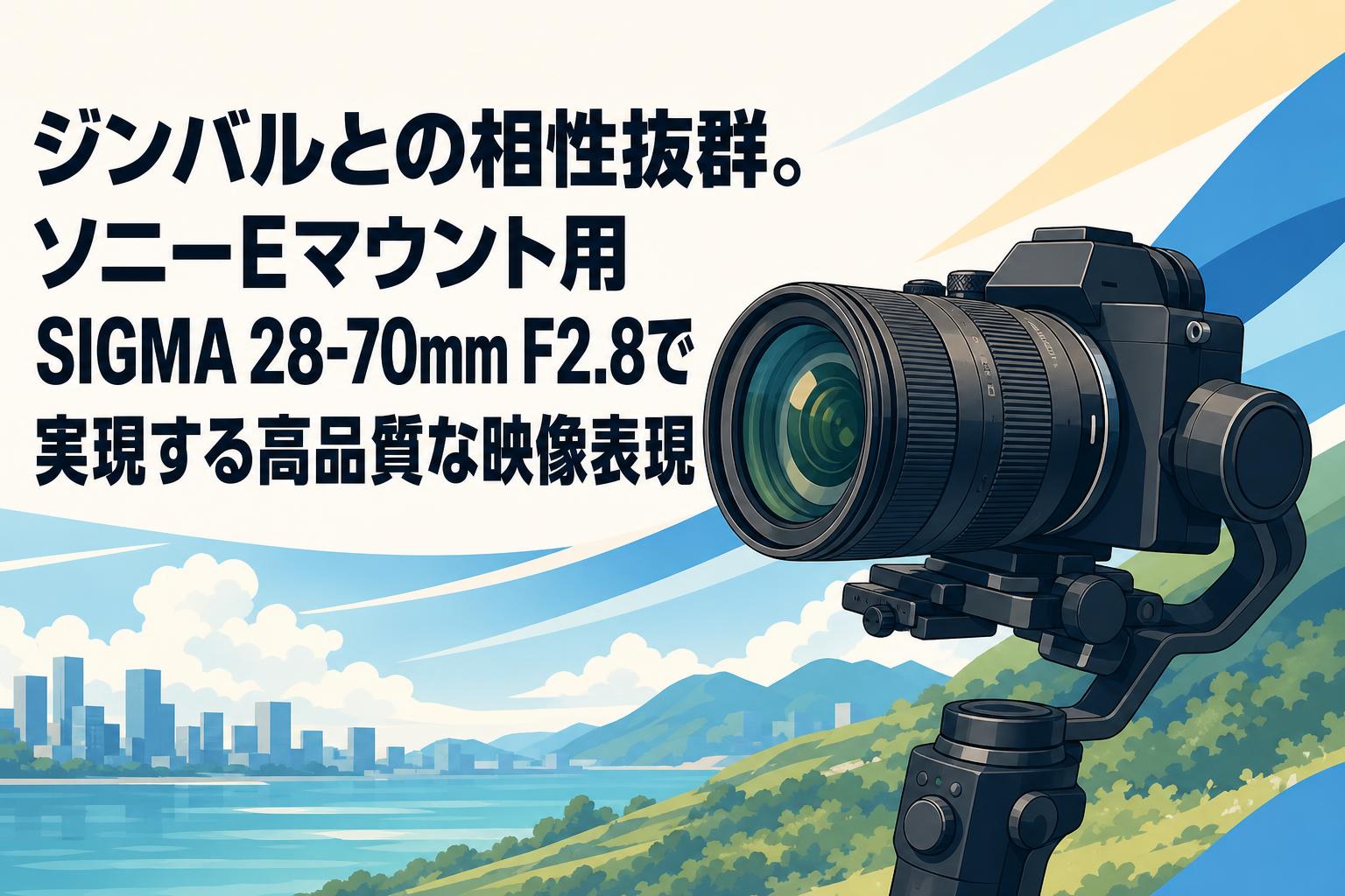 ジンバルとの相性抜群。ソニーEマウント用SIGMA 28-70mm F2.8で実現する高品質な映像表現