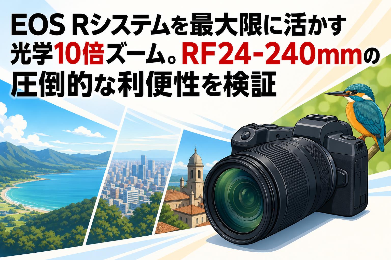 EOS Rシステムを最大限に活かす光学10倍ズーム。RF24-240mmの圧倒的な利便性を検証