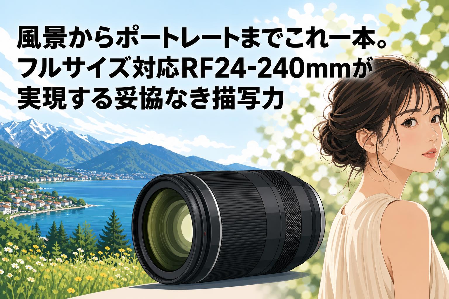 風景からポートレートまでこれ一本。フルサイズ対応RF24-240mmが実現する妥協なき描写力