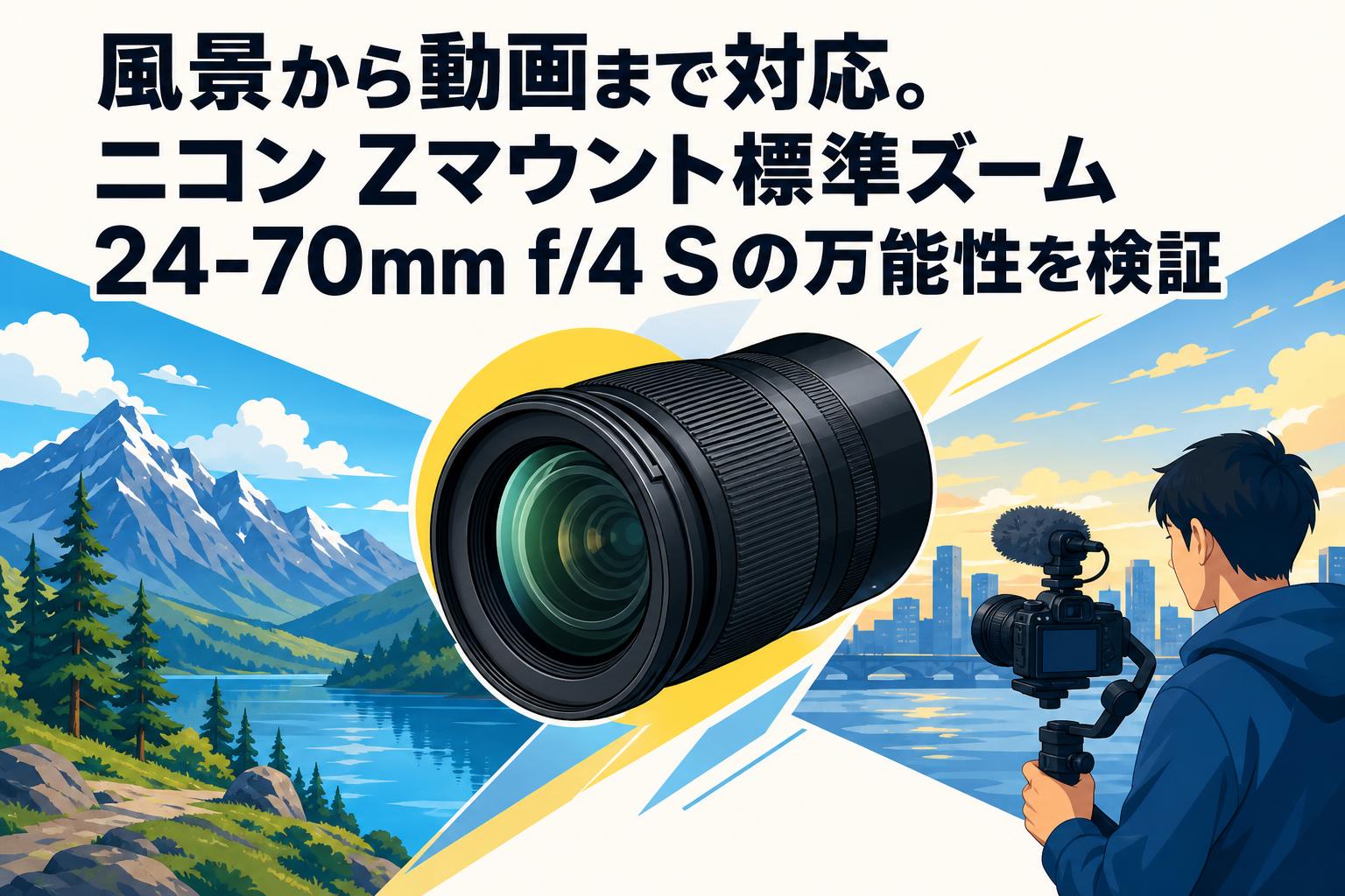 風景から動画まで対応。ニコン Zマウント標準ズーム 24-70mm f/4 Sの万能性を検証