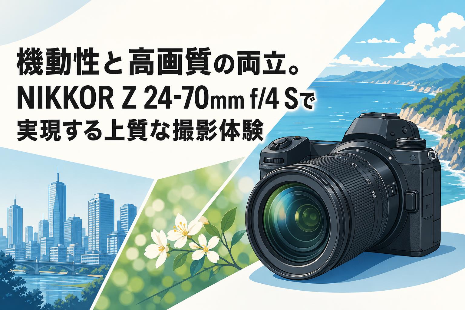 機動性と高画質の両立。NIKKOR Z 24-70mm f/4 Sで実現する上質な撮影体験