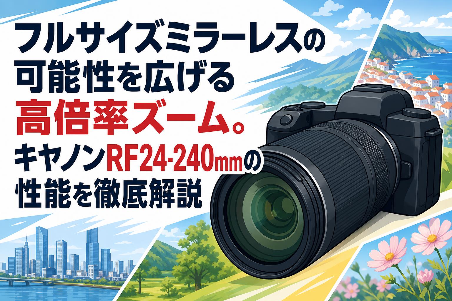 フルサイズミラーレスの可能性を広げる高倍率ズーム。キヤノンRF24-240mmの性能を徹底解説