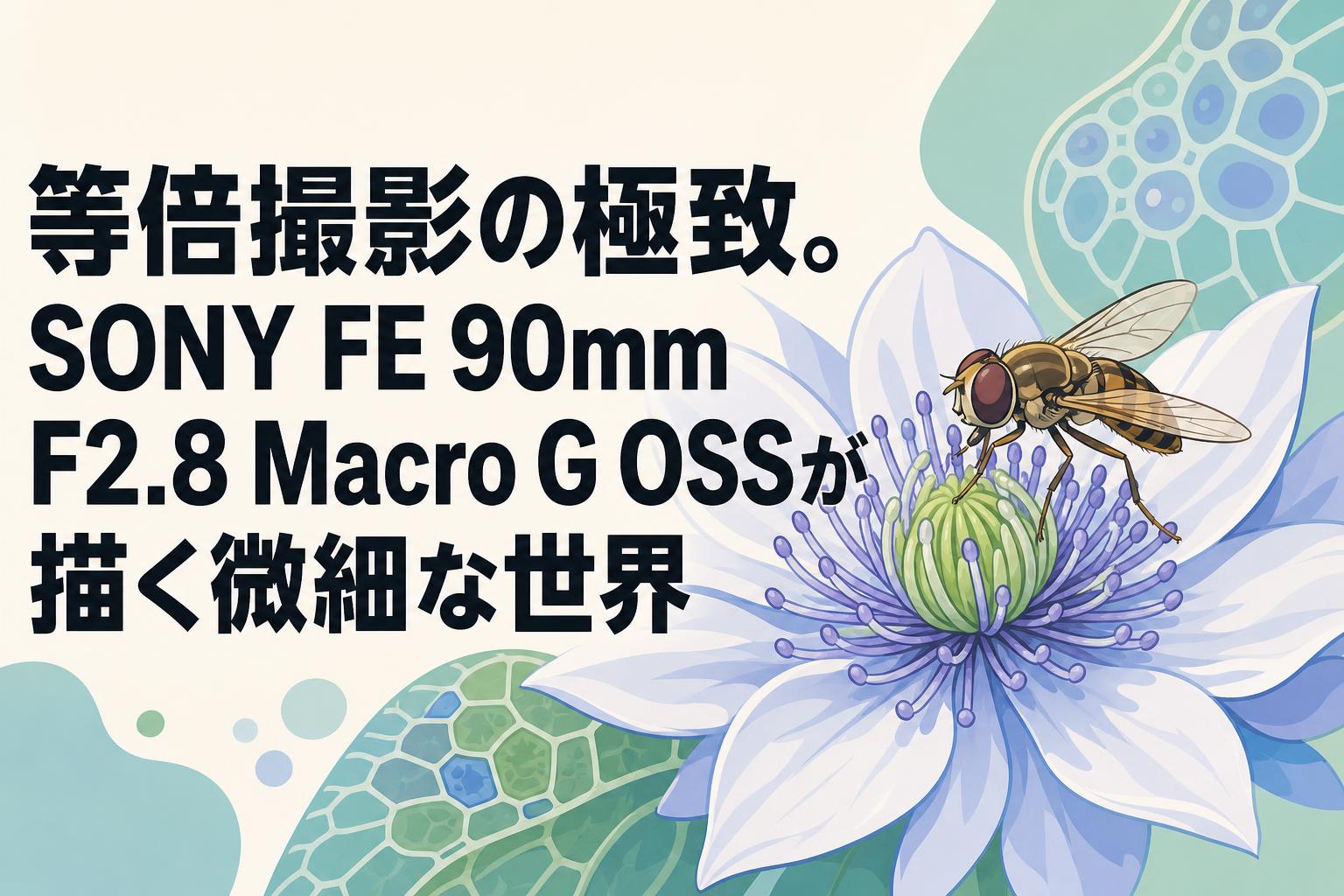 等倍撮影の極致。SONY FE 90mm F2.8 Macro G OSSが描く微細な世界