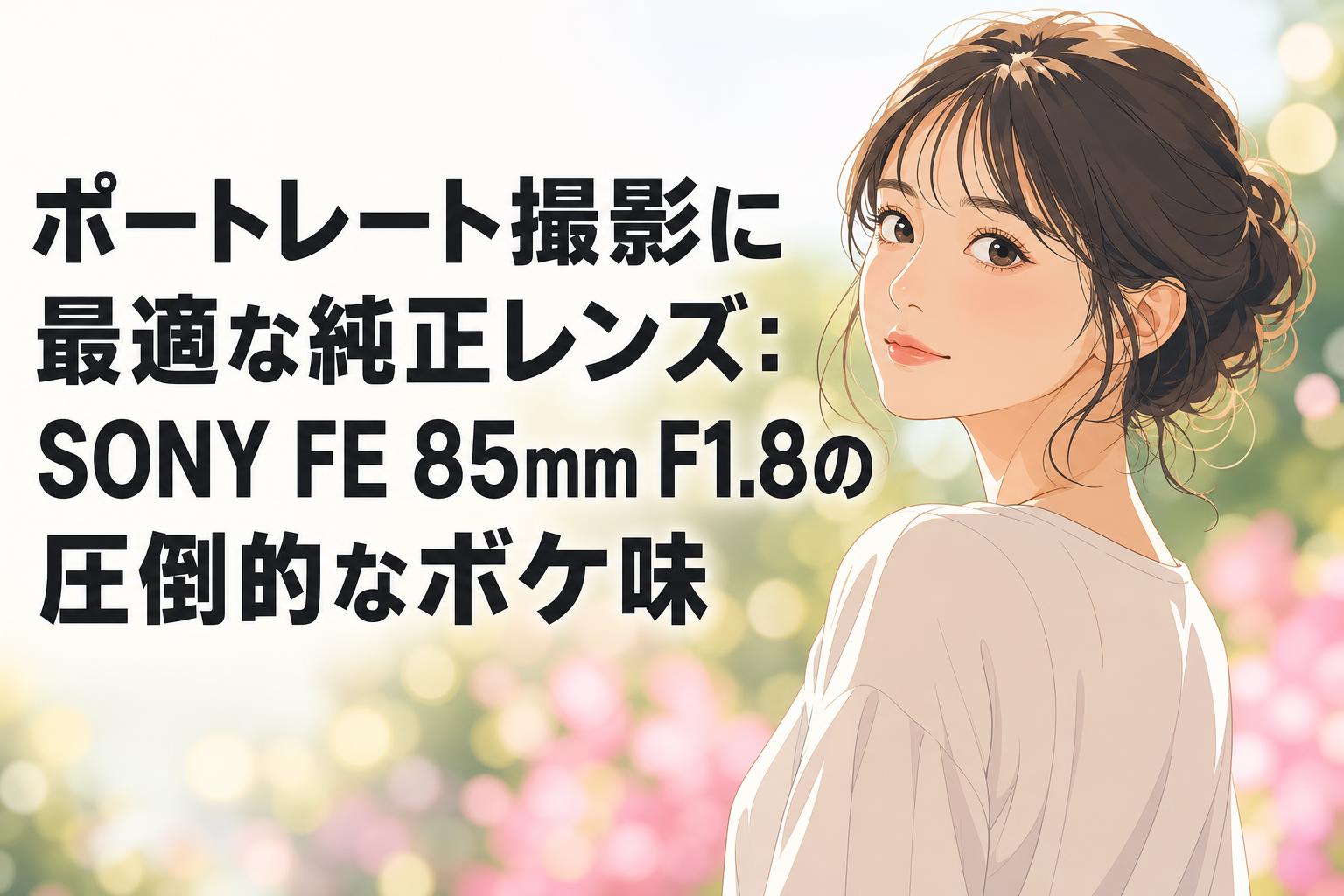 ポートレート撮影に最適な純正レンズ：SONY FE 85mm F1.8の圧倒的なボケ味