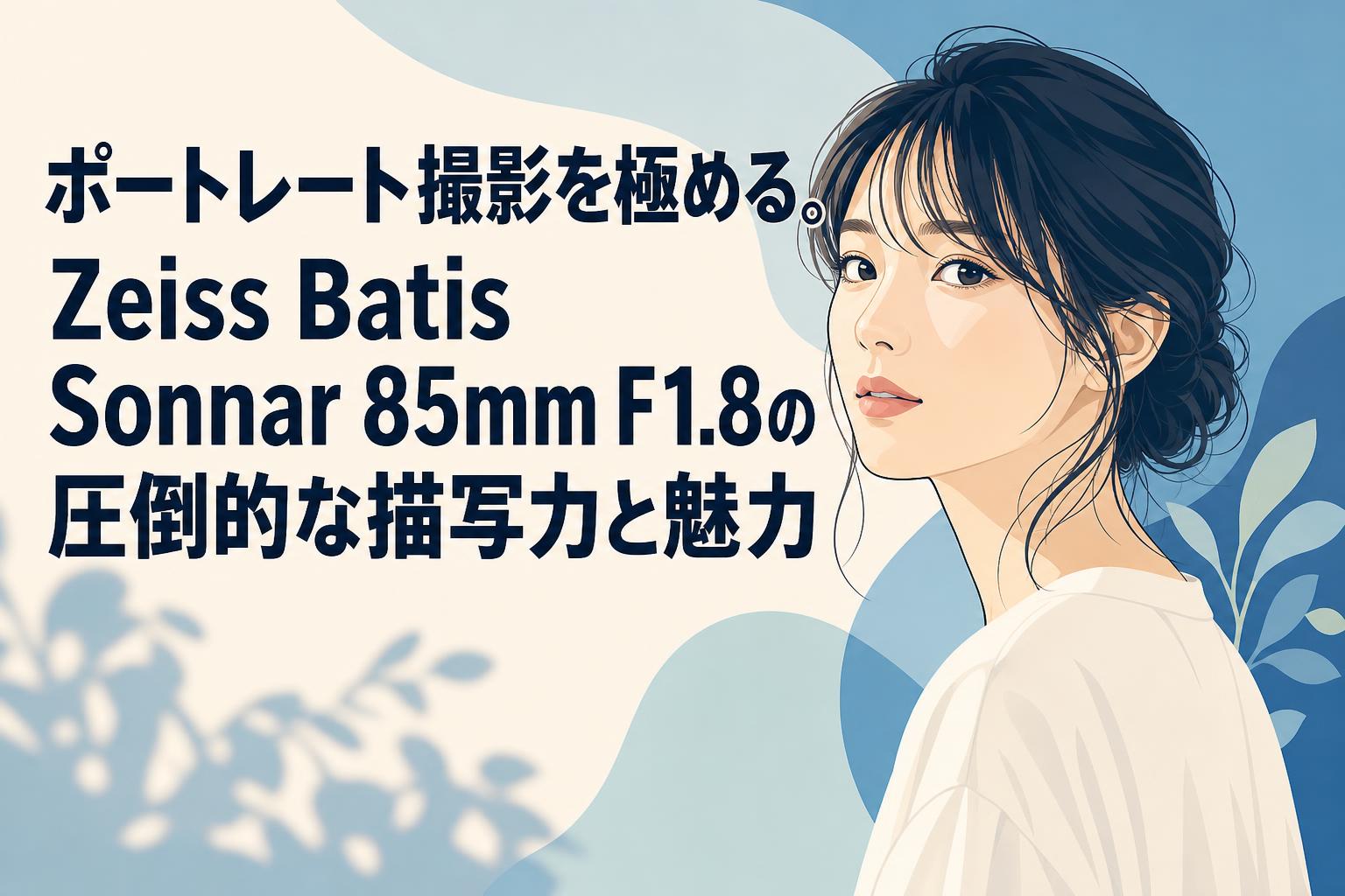 ポートレート撮影を極める。Zeiss Batis Sonnar 85mm F1.8の圧倒的な描写力と魅力