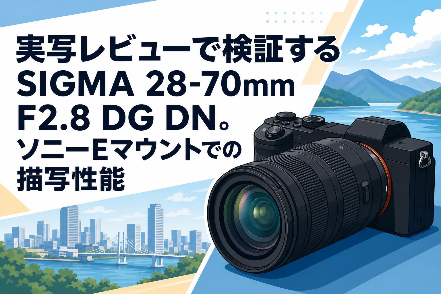 実写レビューで検証するSIGMA 28-70mm F2.8 DG DN。ソニーEマウントでの描写性能