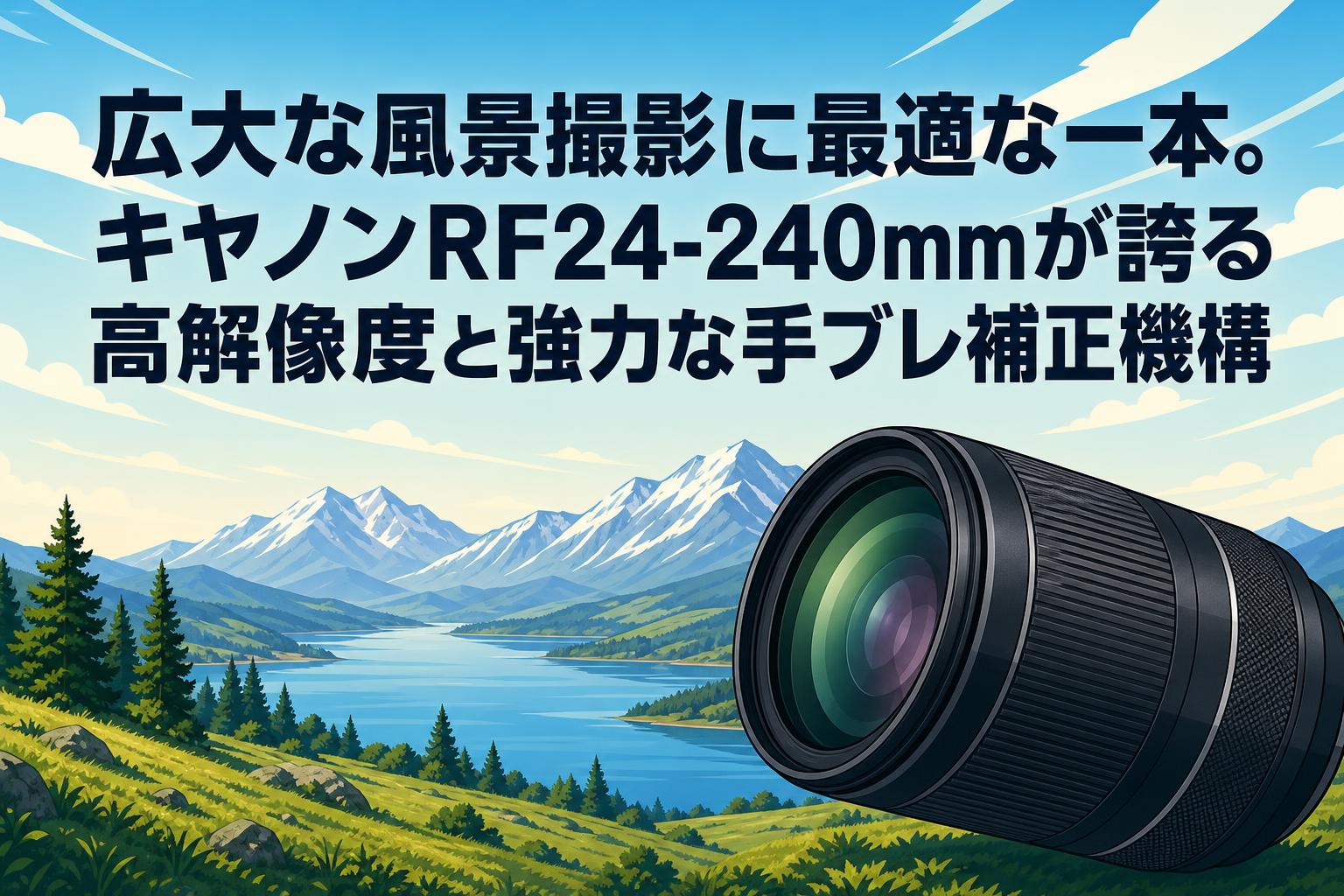 広大な風景撮影に最適な一本。キヤノンRF24-240mmが誇る高解像度と強力な手ブレ補正機構