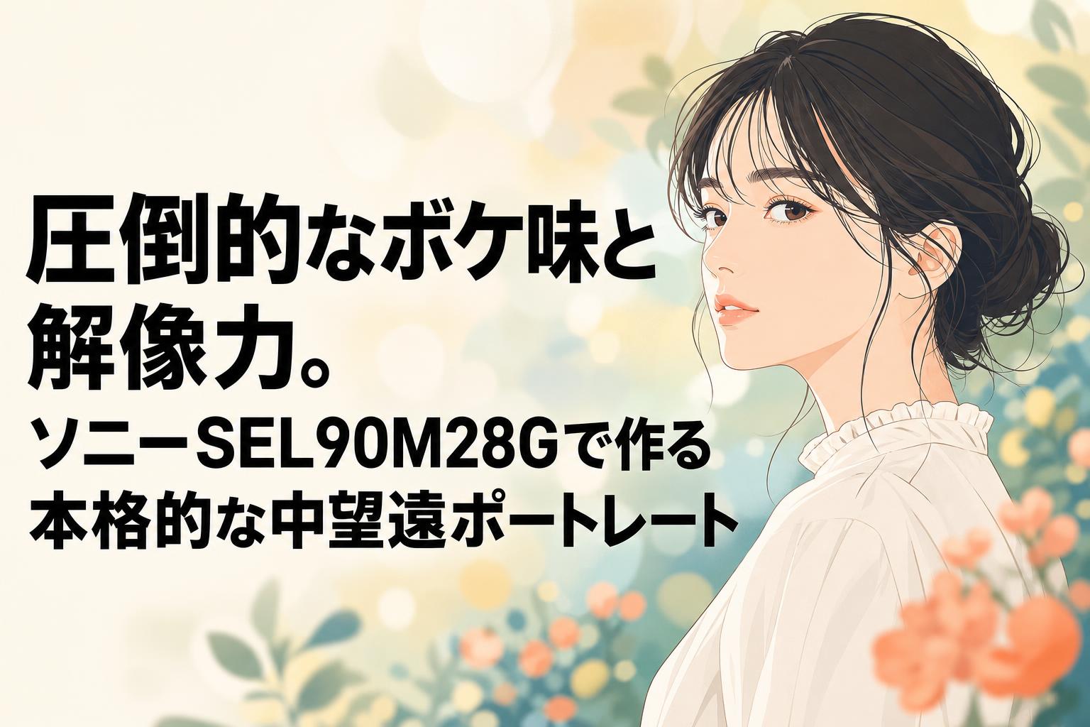 圧倒的なボケ味と解像力。ソニーSEL90M28Gで作る本格的な中望遠ポートレート