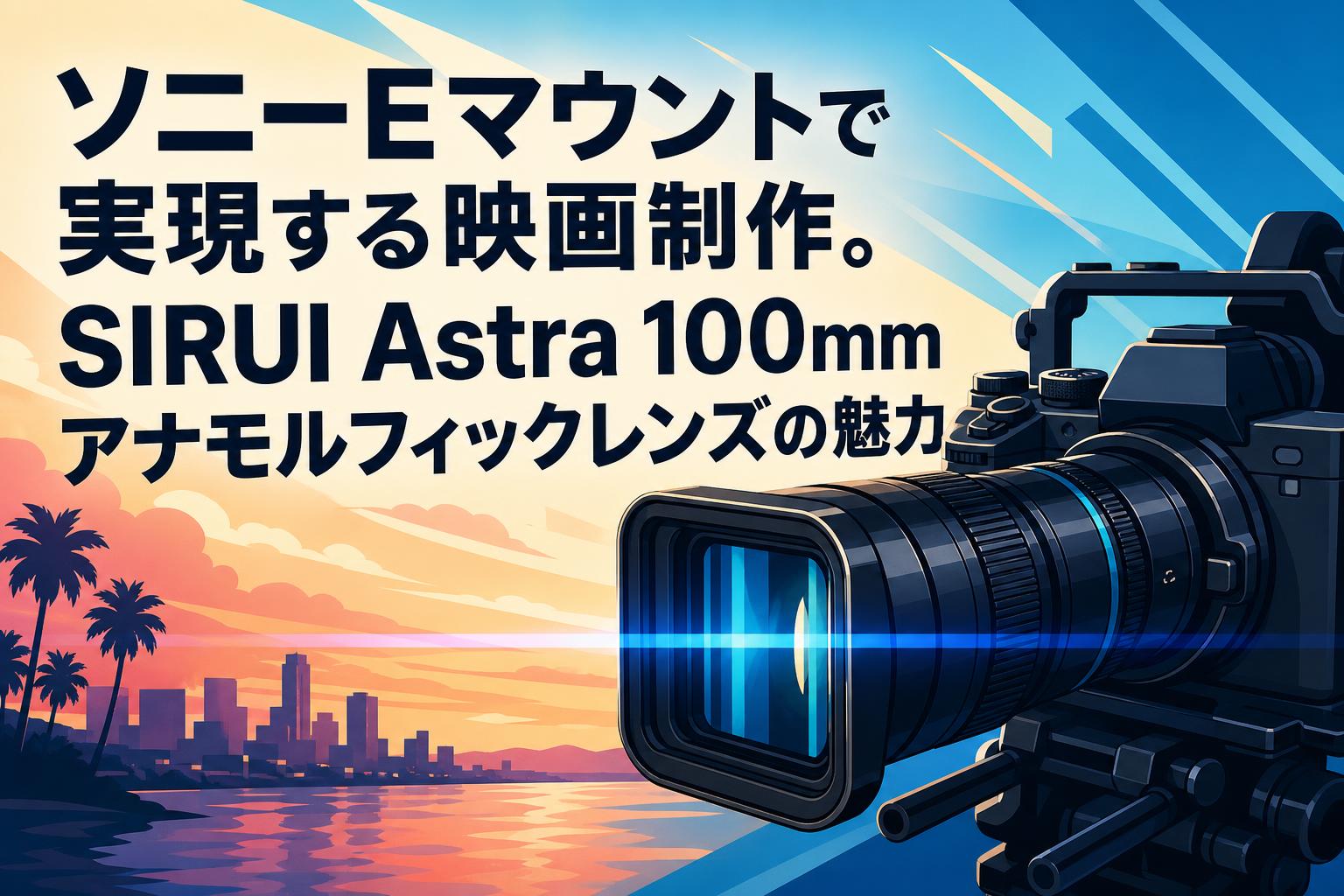ソニーEマウントで実現する映画制作。SIRUI Astra 100mmアナモルフィックレンズの魅力