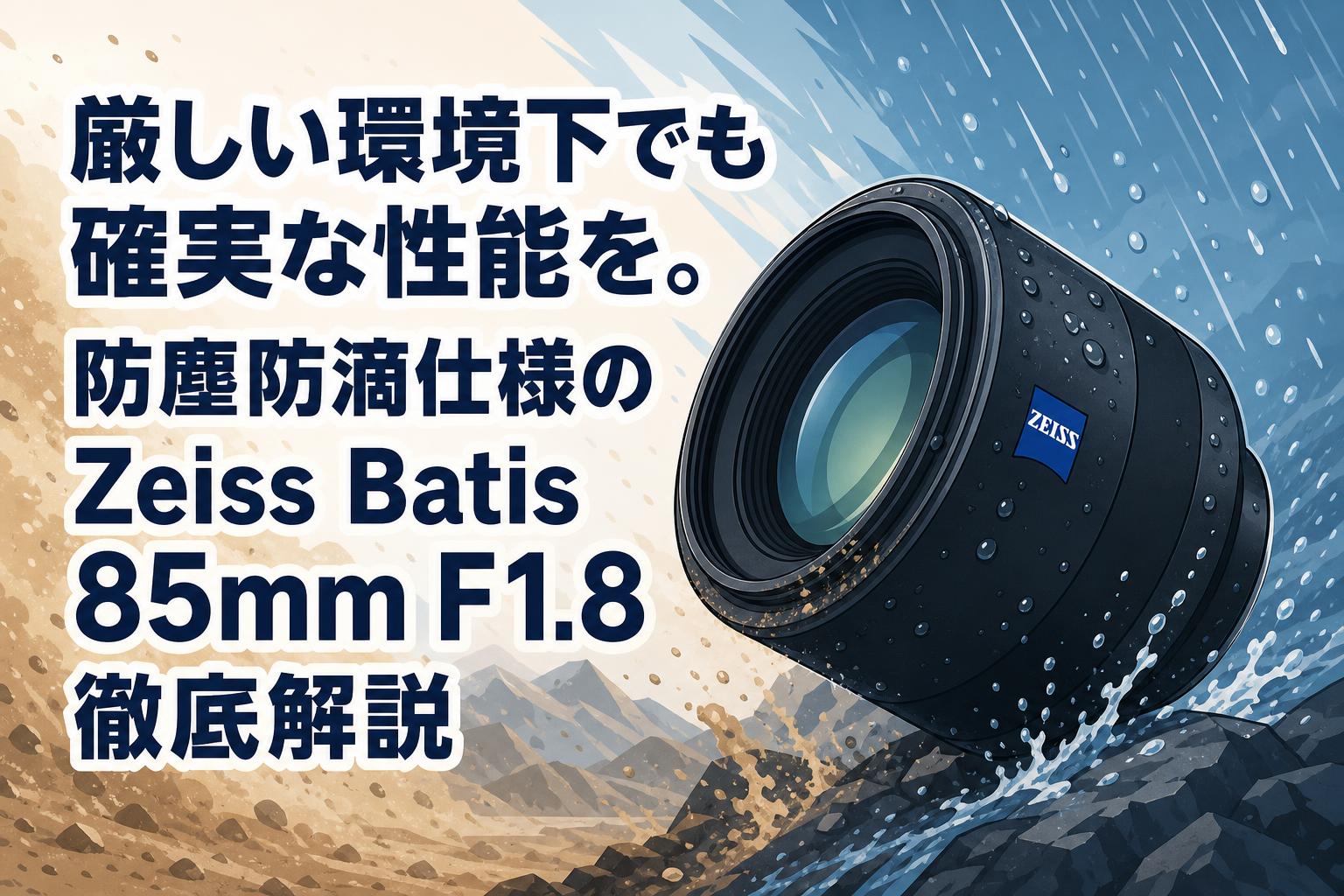 厳しい環境下でも確実な性能を。防塵防滴仕様のZeiss Batis 85mm F1.8徹底解説