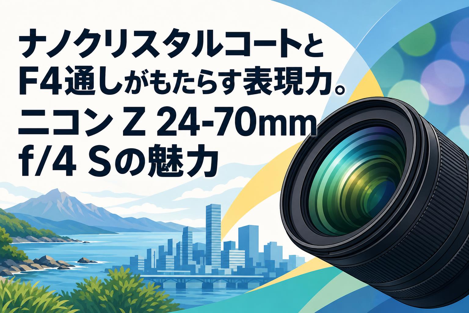 ナノクリスタルコートとF4通しがもたらす表現力。ニコン Z 24-70mm f/4 Sの魅力