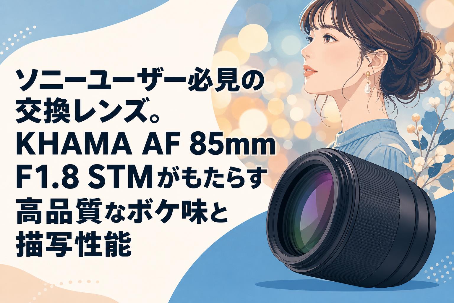 ソニーユーザー必見の交換レンズ。KHAMA AF 85mm F1.8 STMがもたらす高品質なボケ味と描写性能