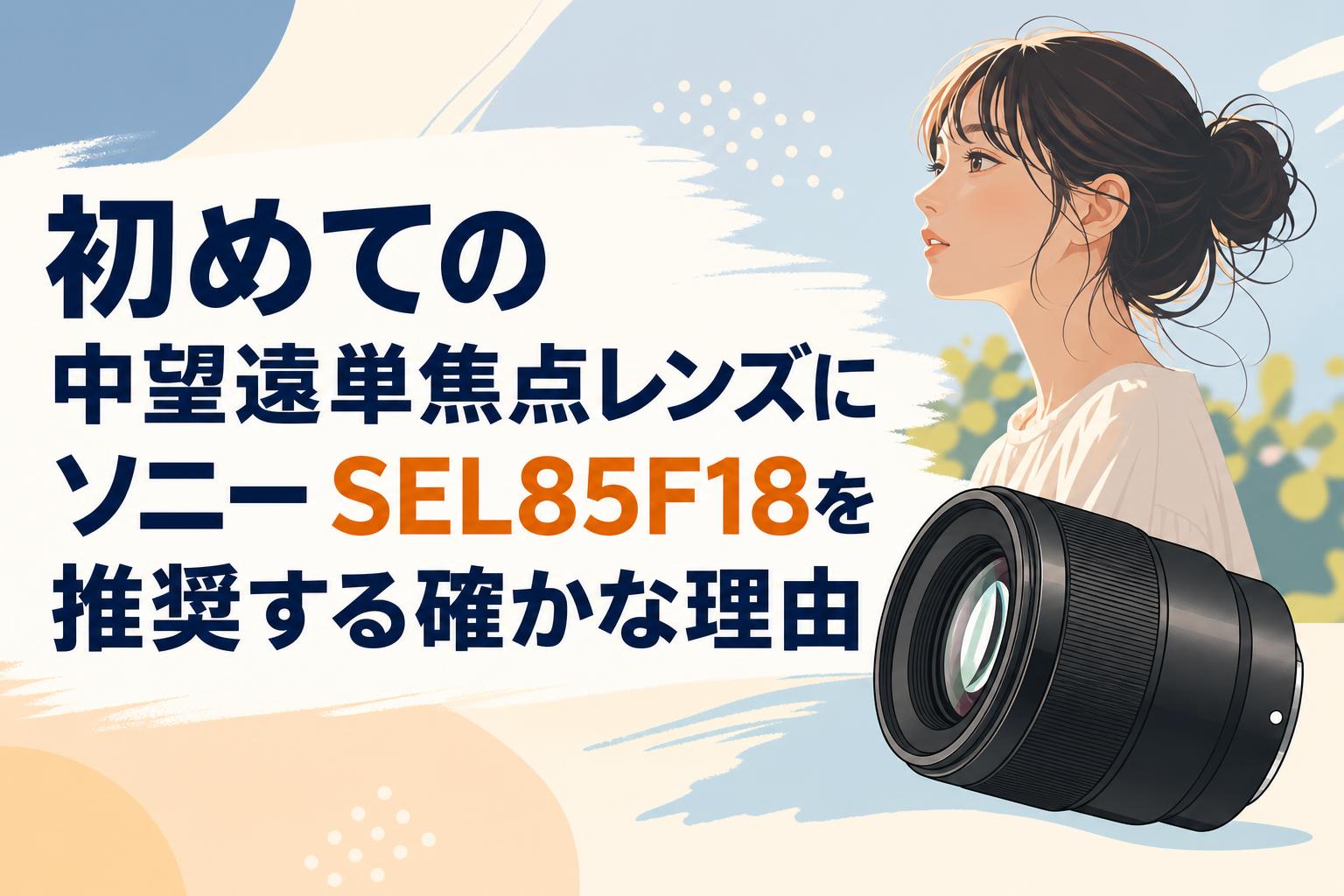 初めての中望遠単焦点レンズにソニー SEL85F18を推奨する確かな理由